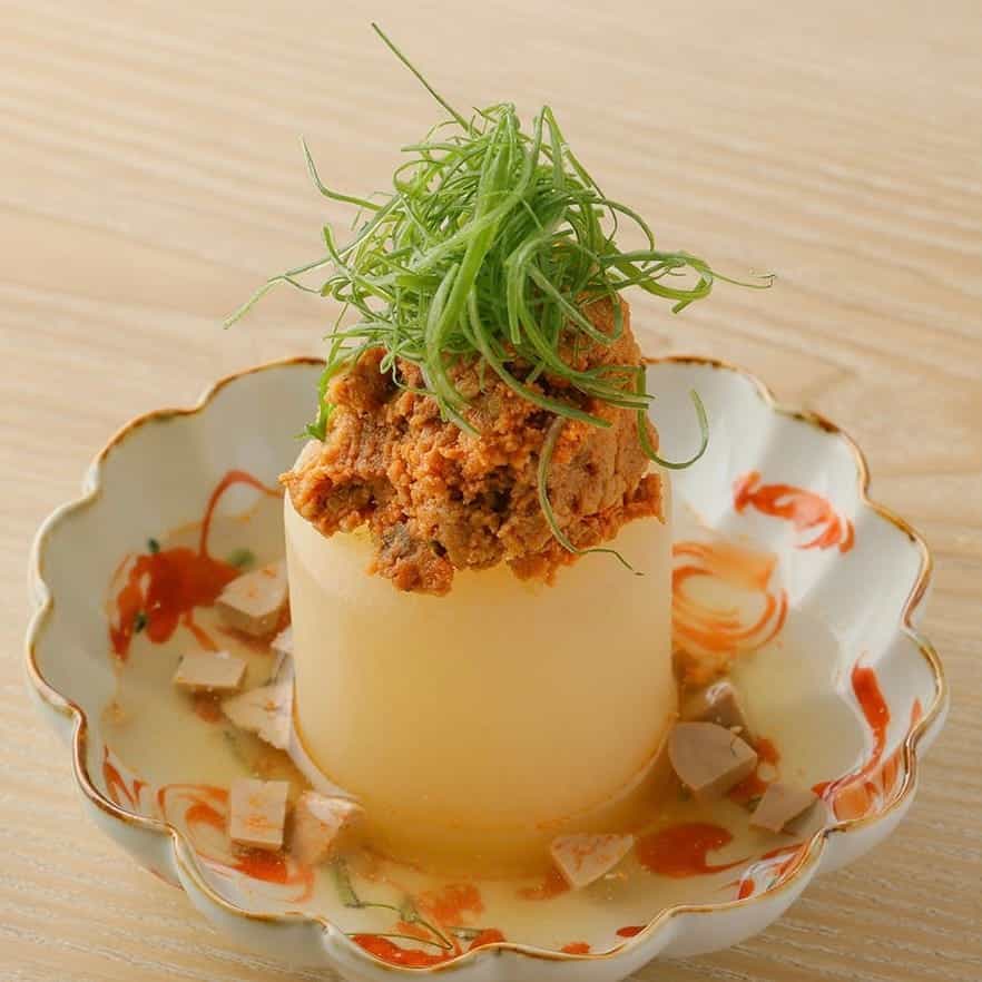 あん肝葱味噌大根