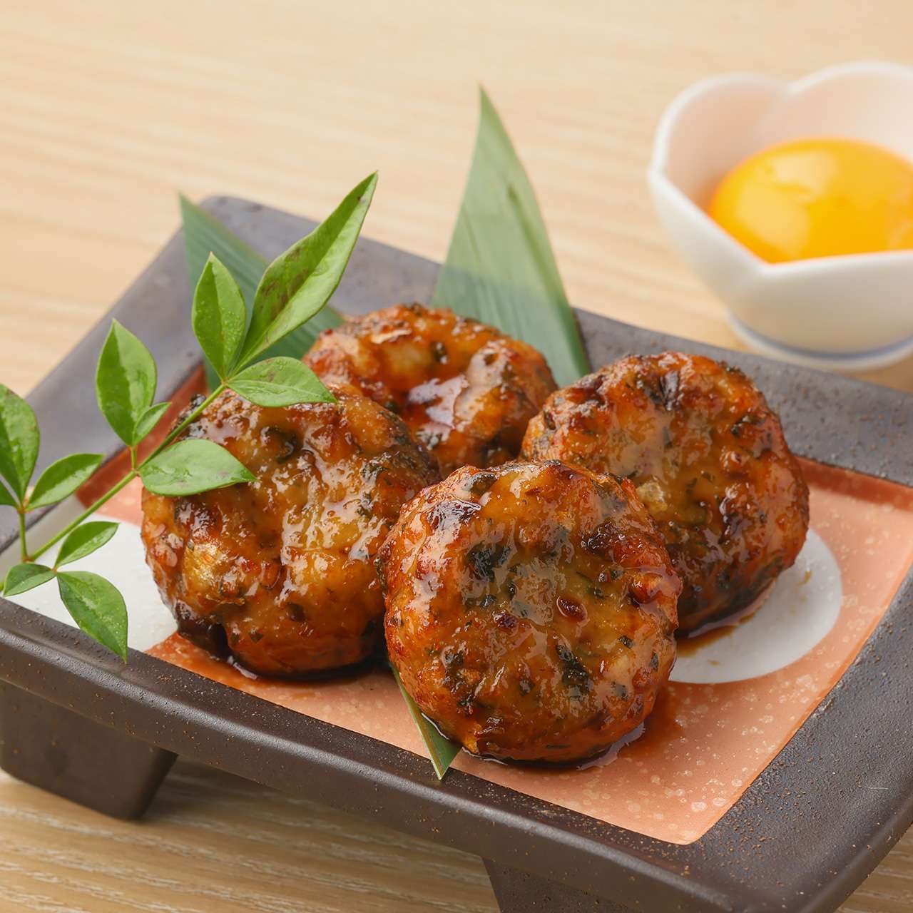 Horse mackerel and perilla leaf meatballs