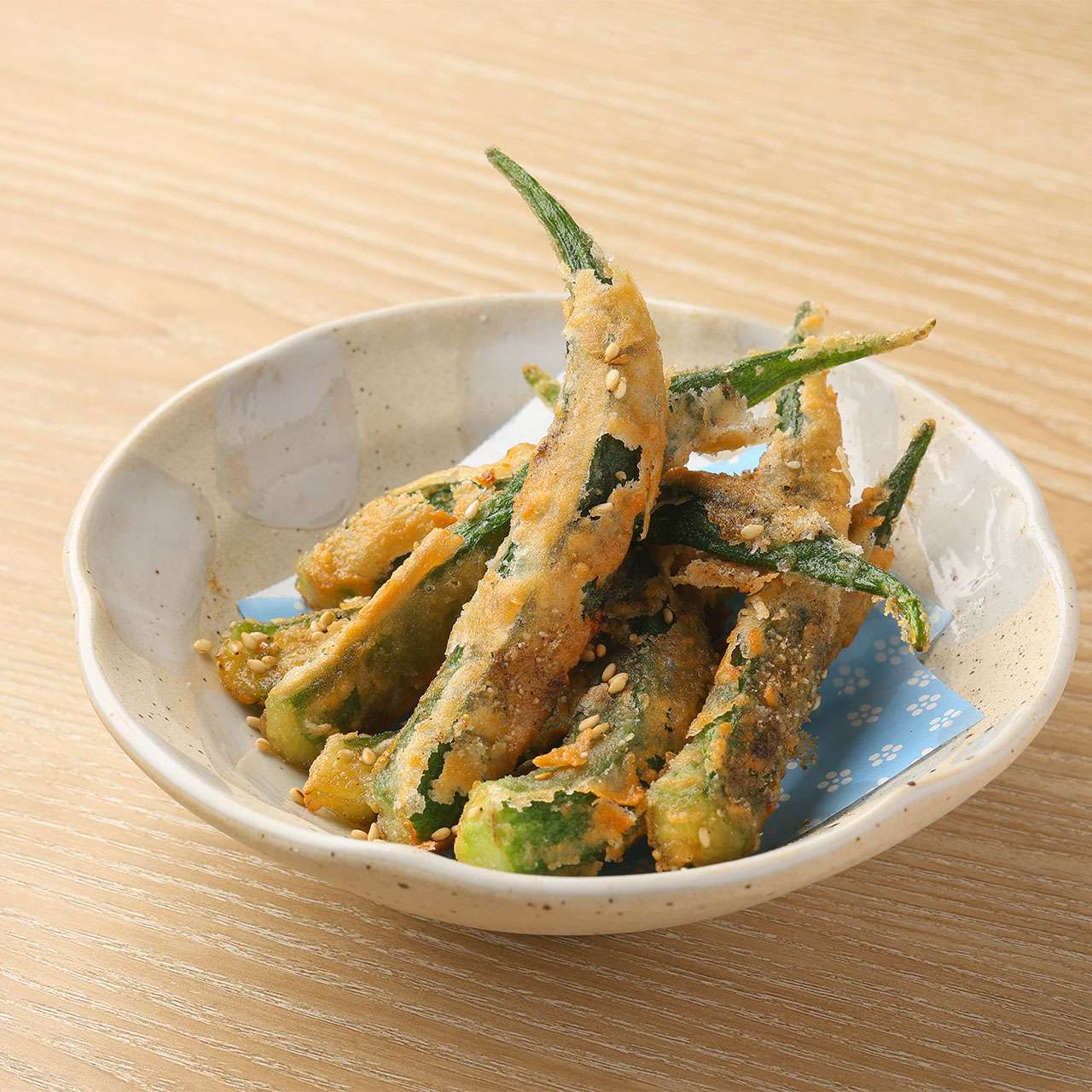 芝麻炸秋葵