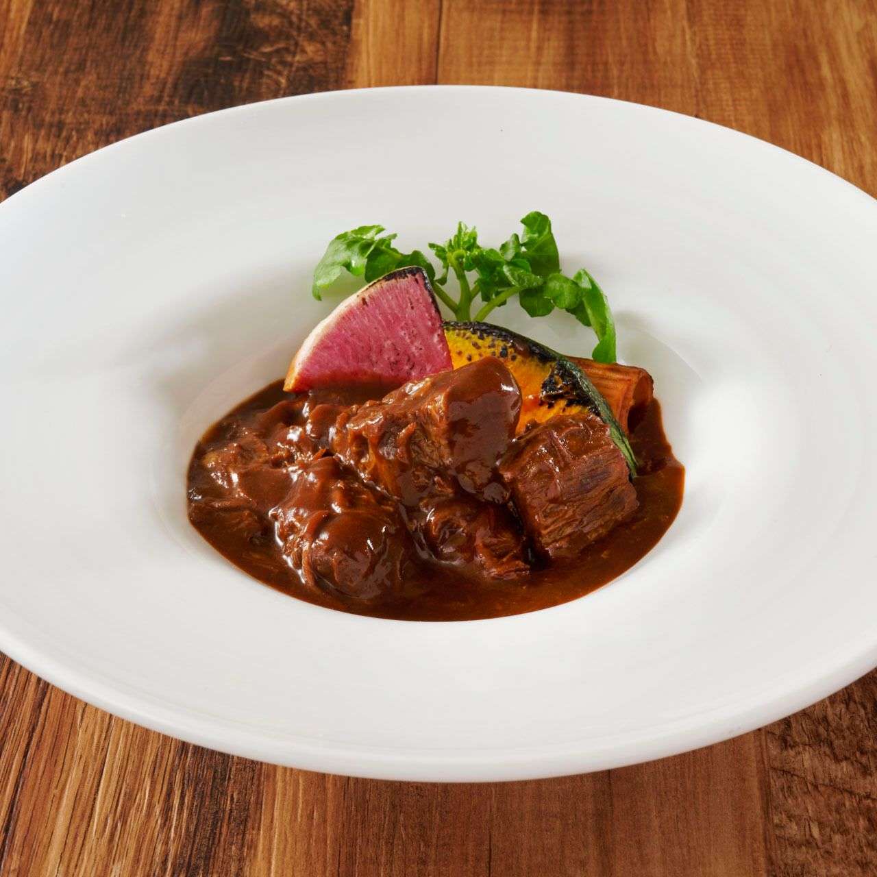 黒毛和牛のデミグラス味噌煮込み