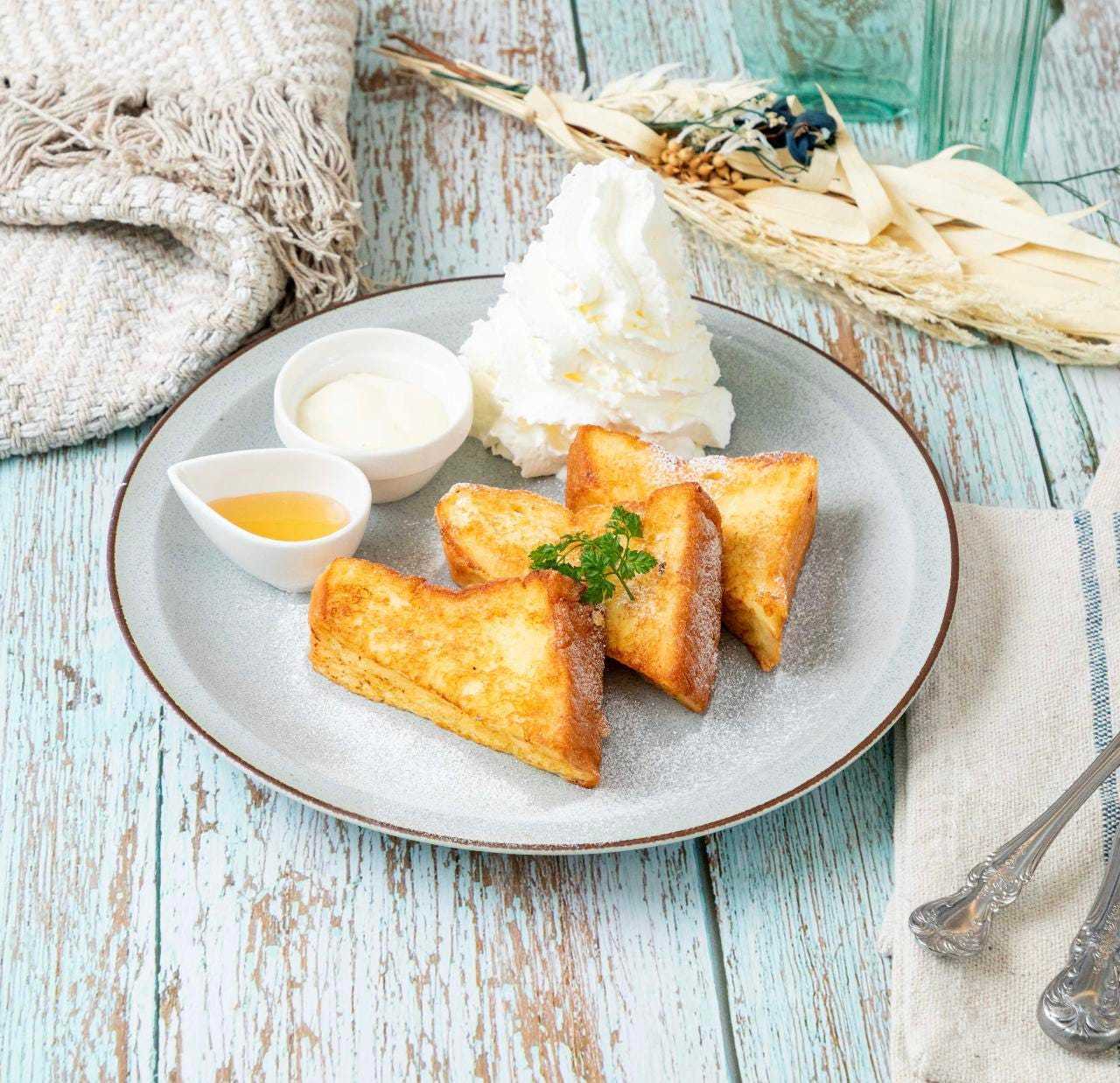 北国フレンチトースト　純生クリームのエスプーマ