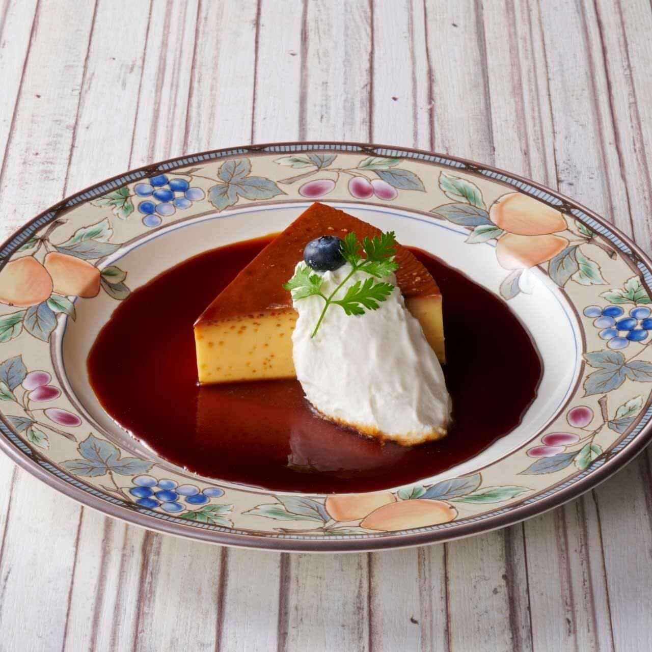 自家製カスタード焼きプリン