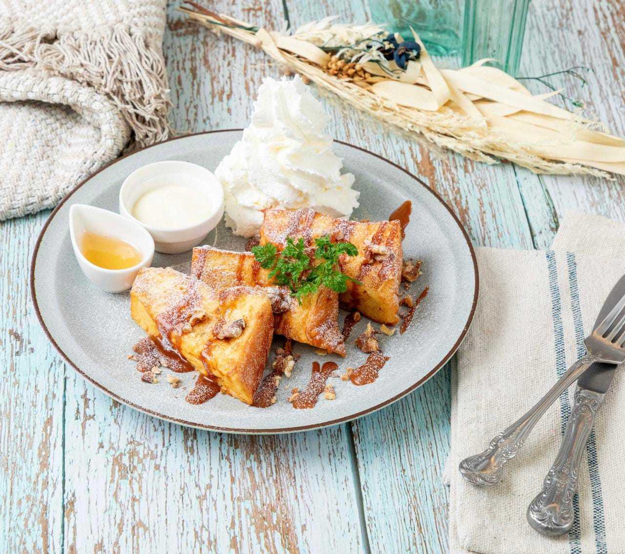 北国フレンチトースト　塩キャラメル＆ナッツ・純生クリームのエスプーマ