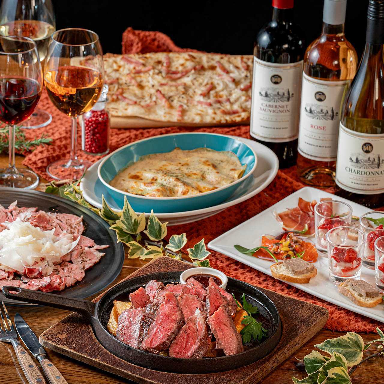 ￥5500【ビストロコース】＆【飲み放題】◆ ワインに合わせる料理をカジュアルに楽しむコース