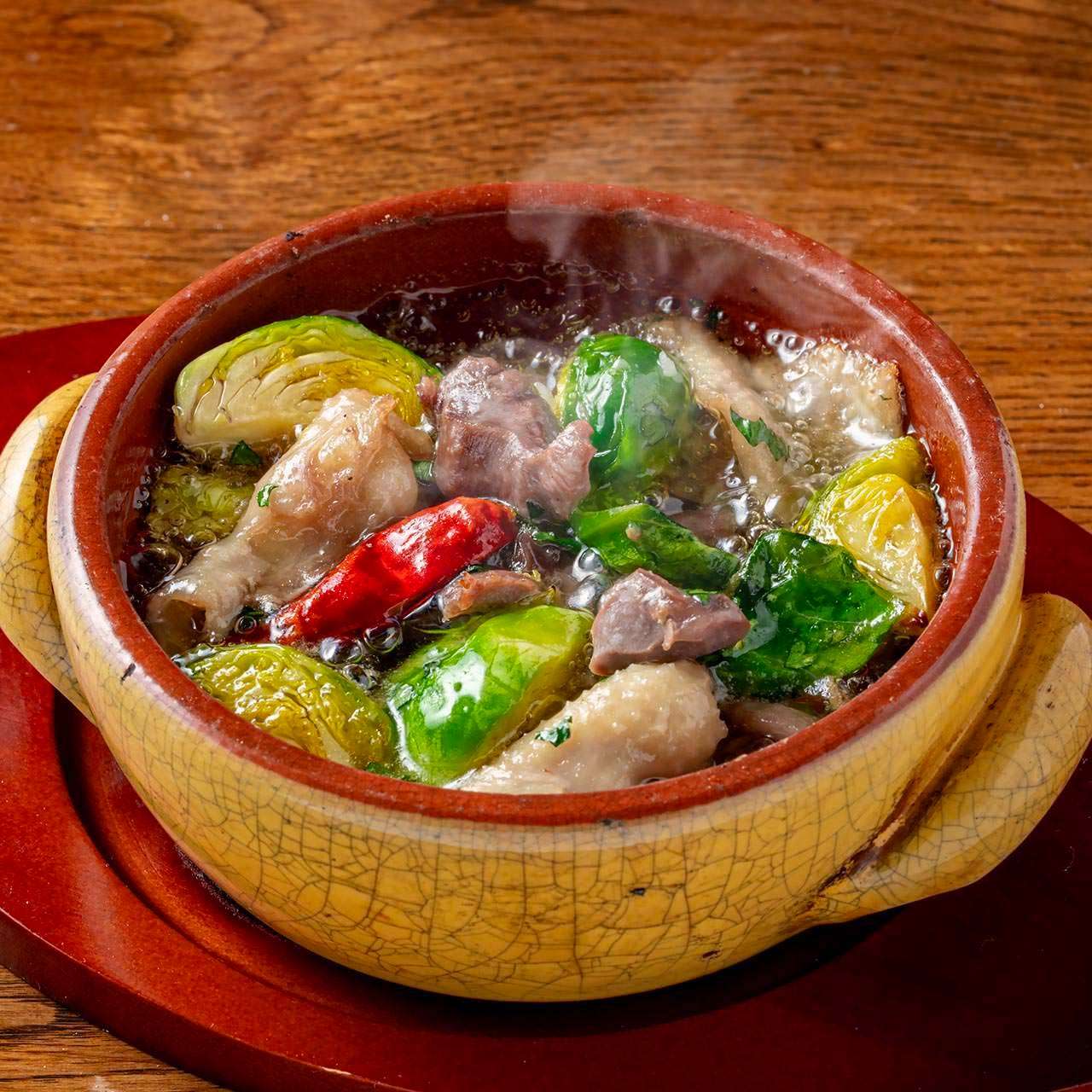 雞肉梅利梅洛和球芽甘藍 Ajillo