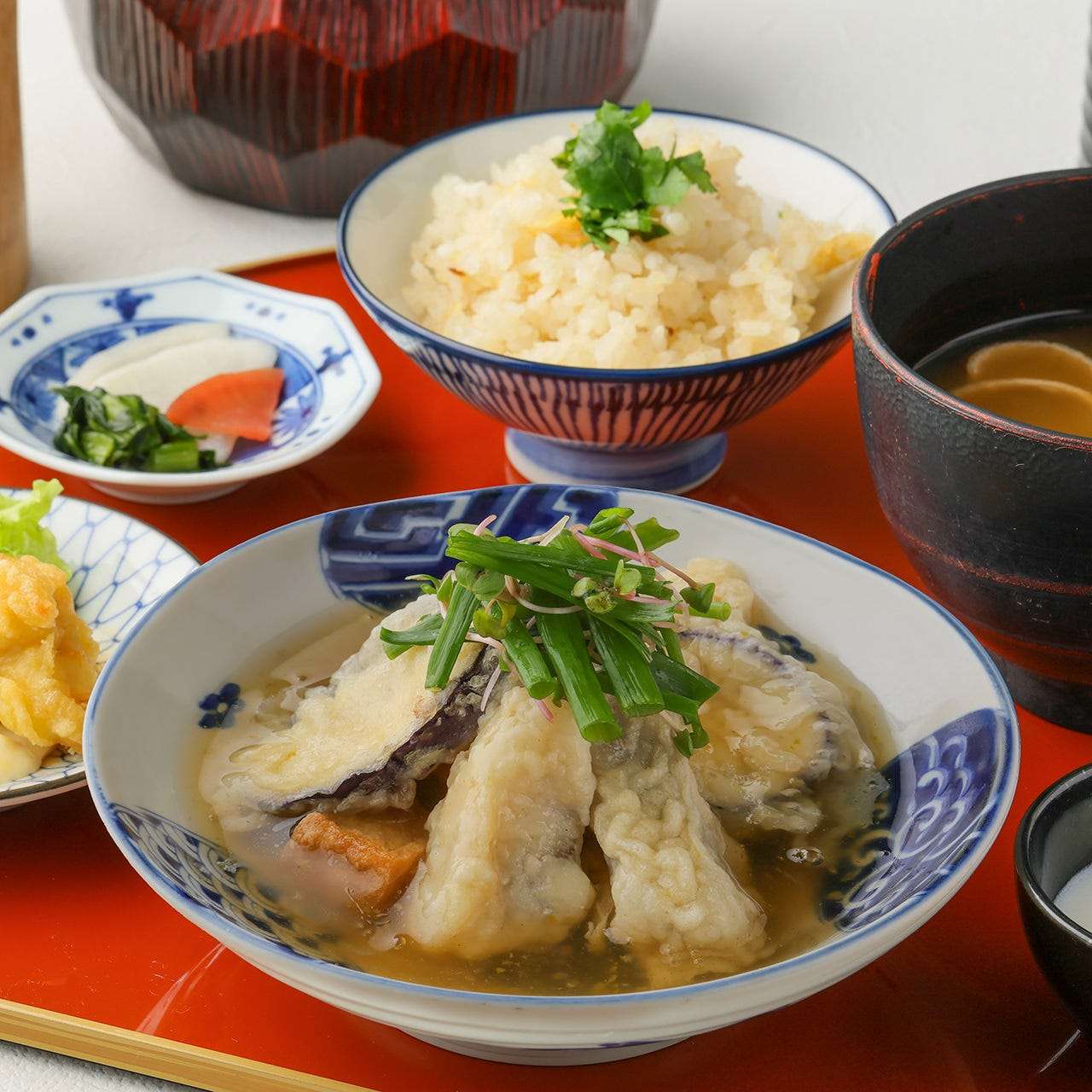 鰆と茄子の揚げ出し