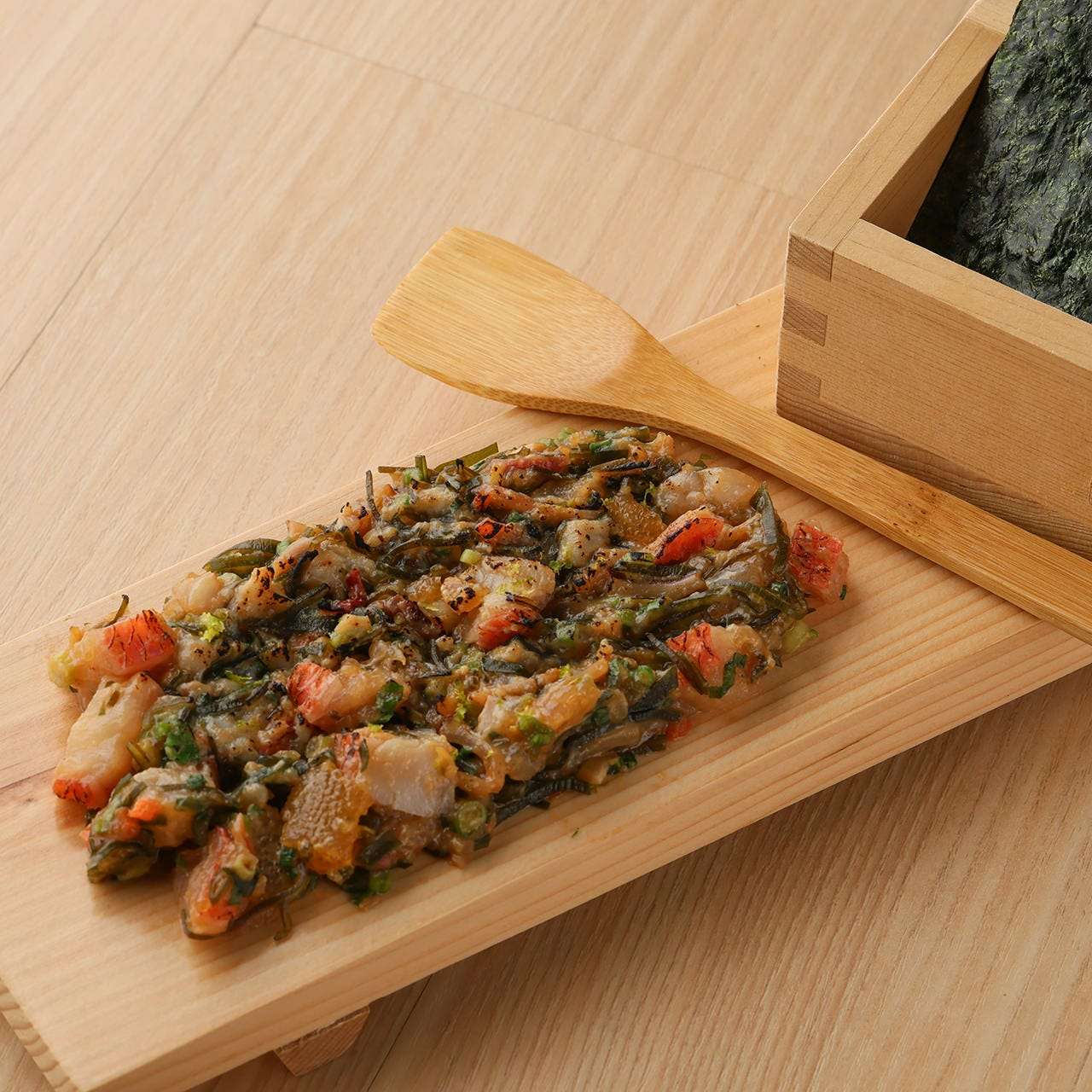 金目鯛の松前なめろう