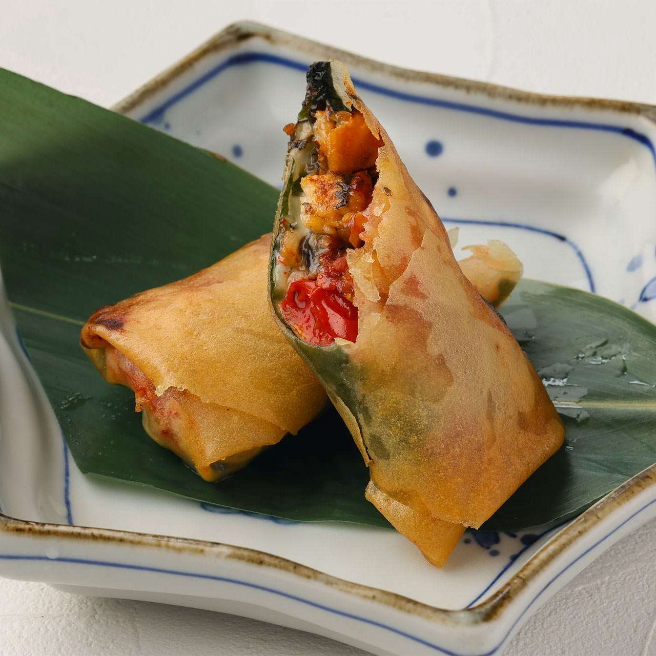 장어와 토마토 치즈 춘권