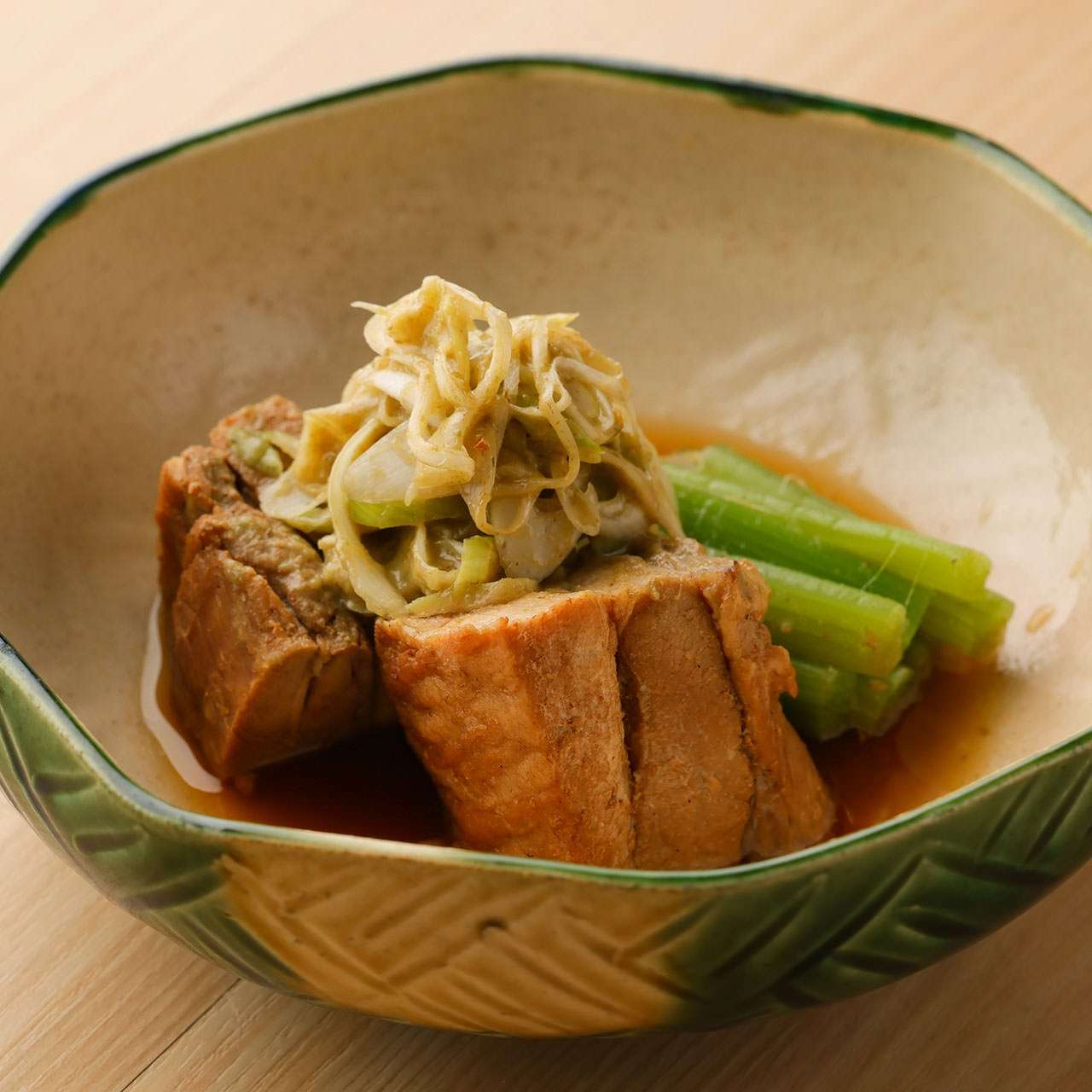 豚角煮と蕗の炊き合わせ