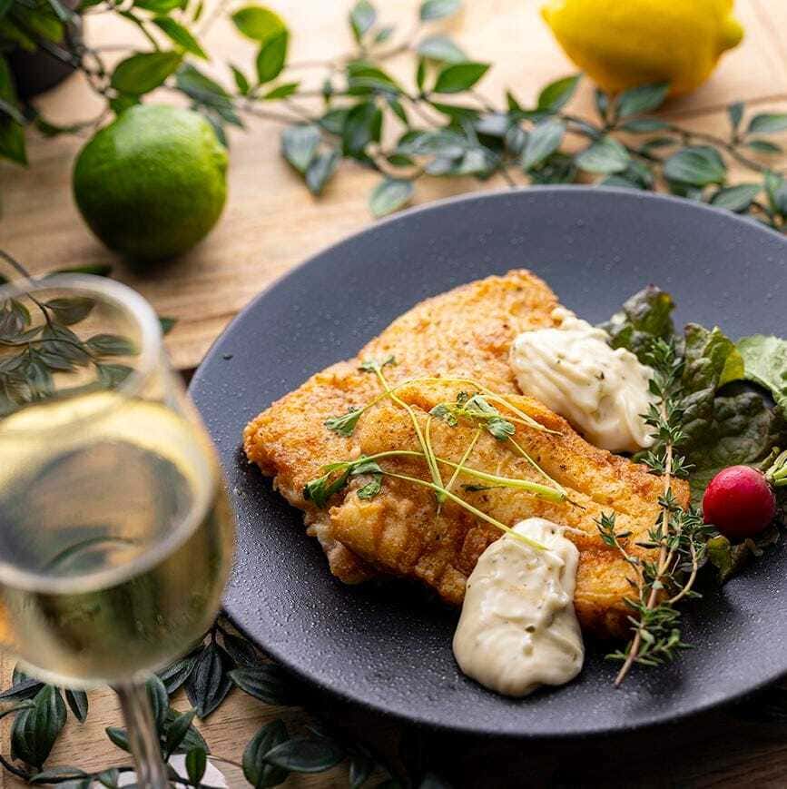 白身魚のタルタルムニエル