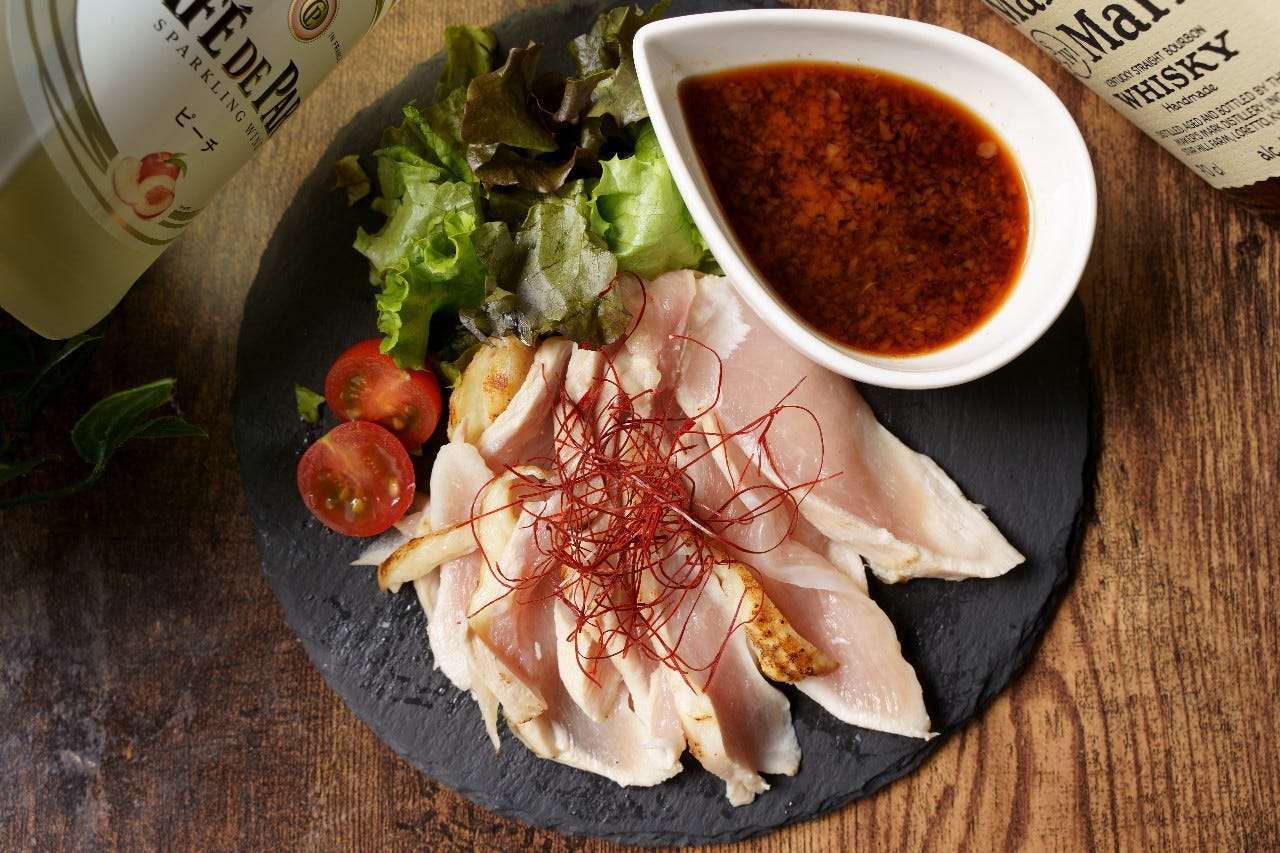 ムネ肉のたたき