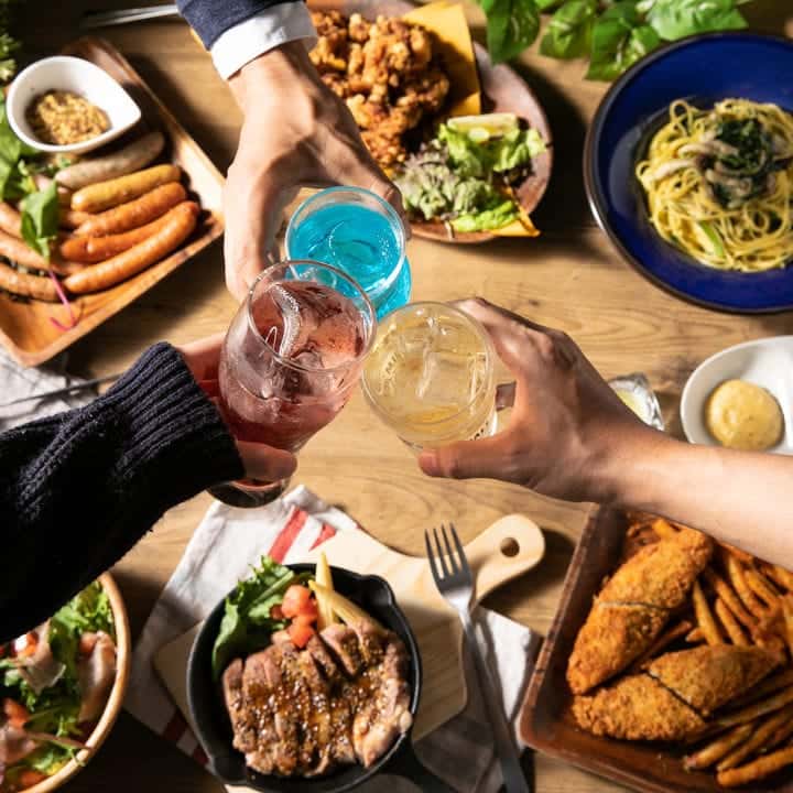 【60分単品飲み放題★1,100円】生ビールやワイン、多彩なカクテルに焼酎まで充実のラインナップを満喫！