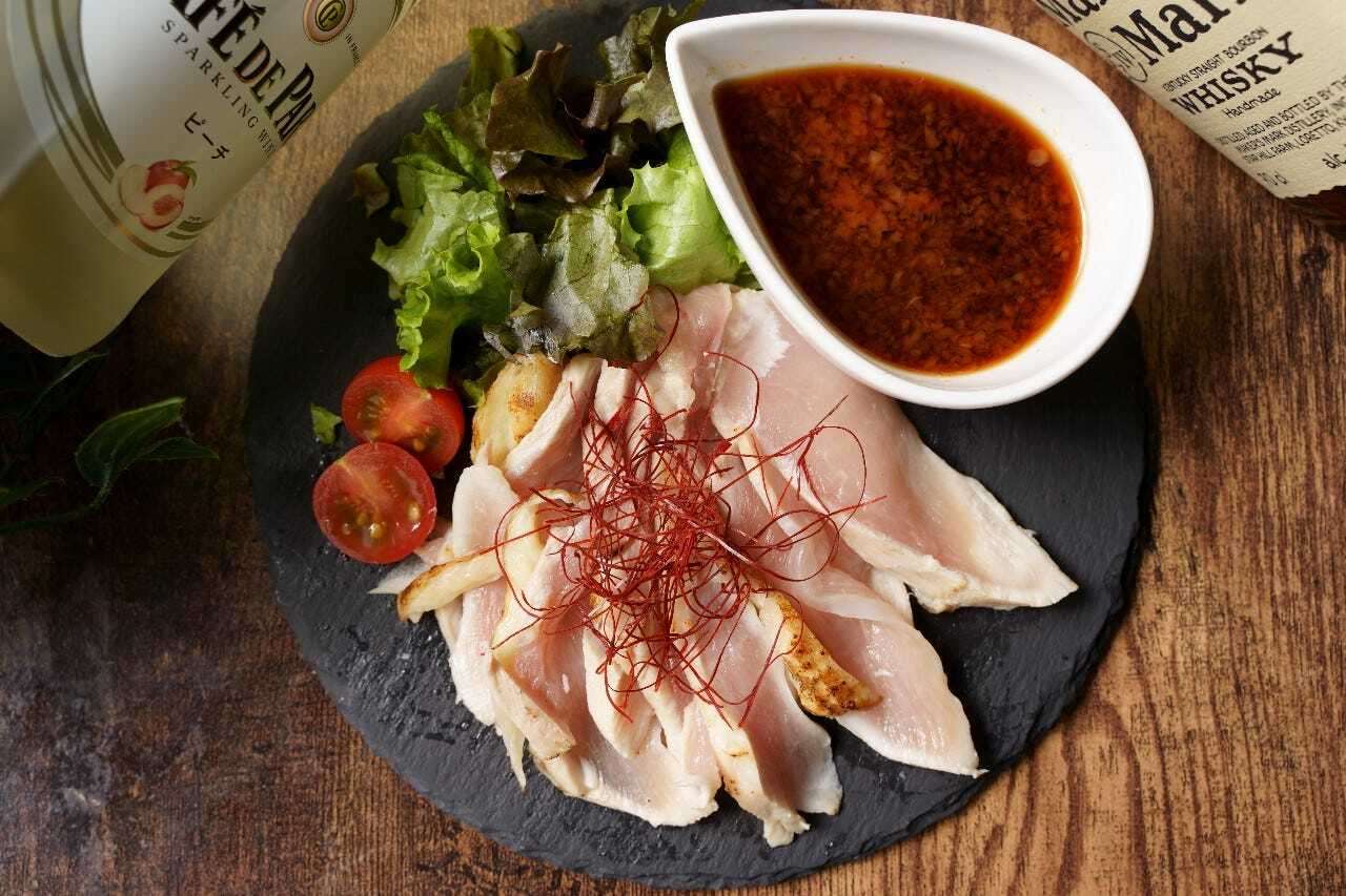 薩摩知覧鶏のむね肉のタタキ