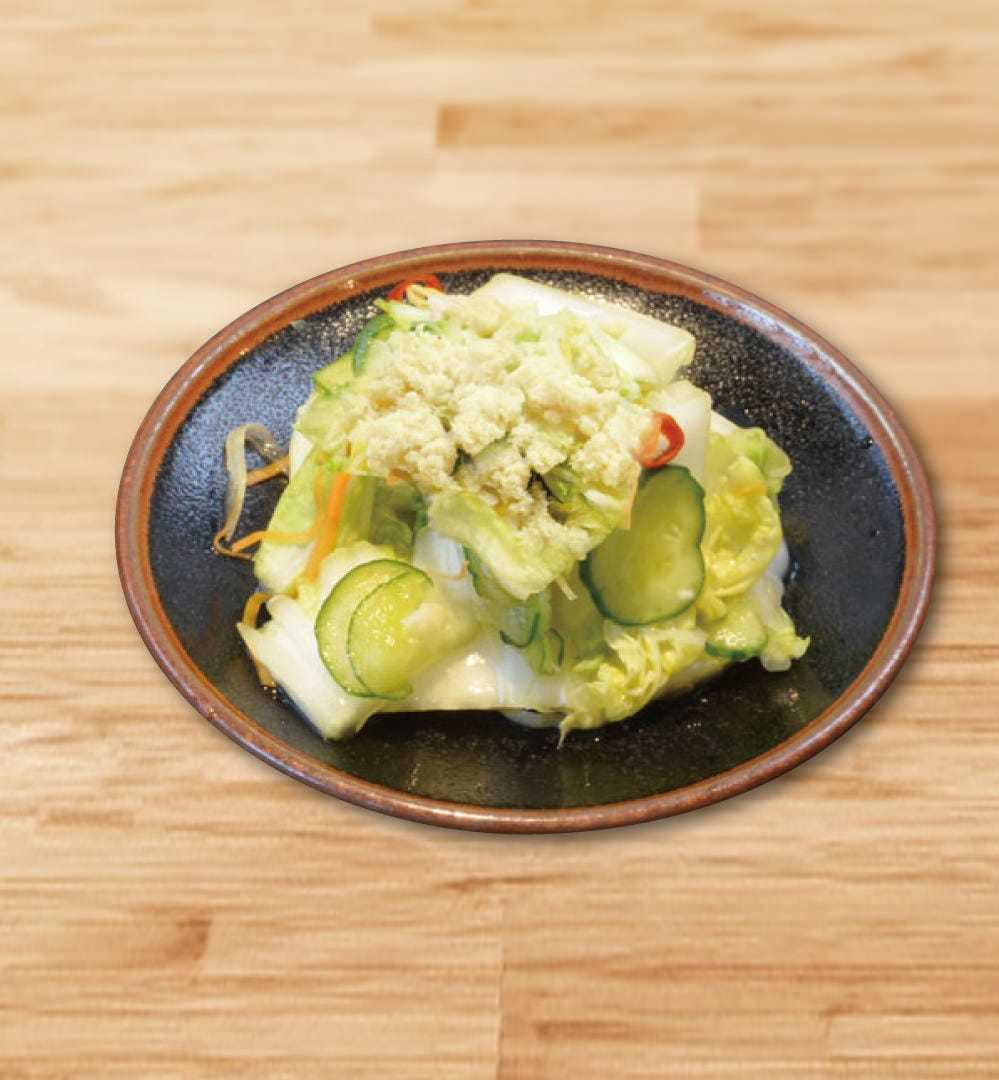 浅漬け山わさびのっけ