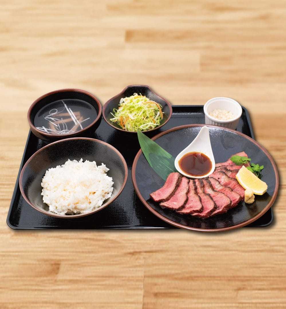 牛ザブトンステーキ定食