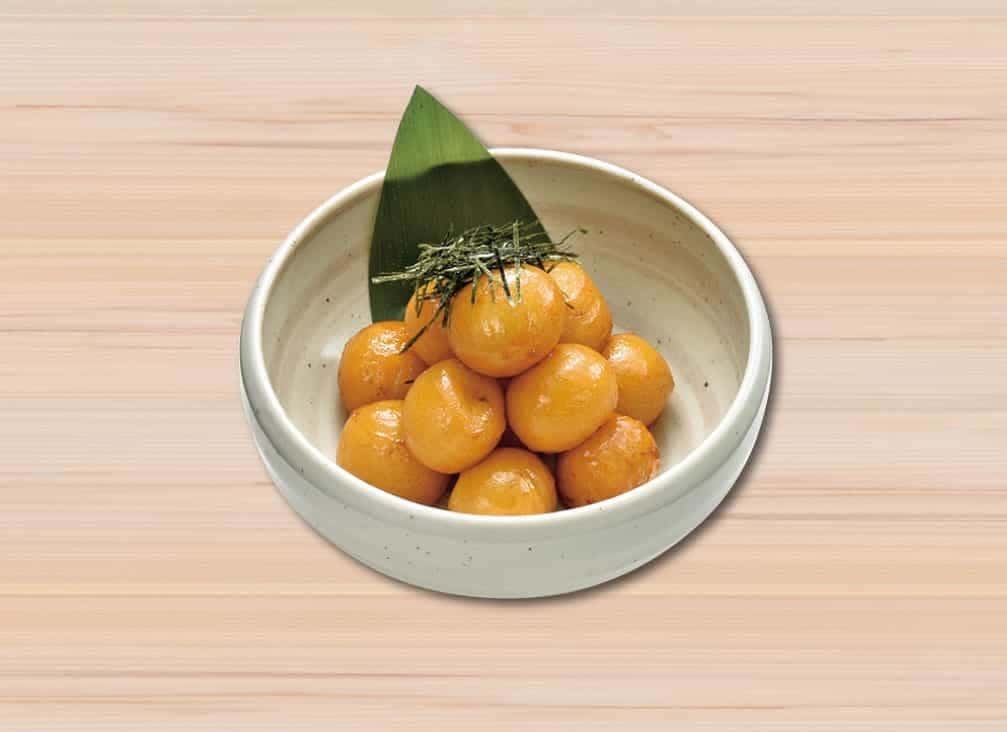 "Hokkaido" Potato Mochi with Butter and Soy Sauce