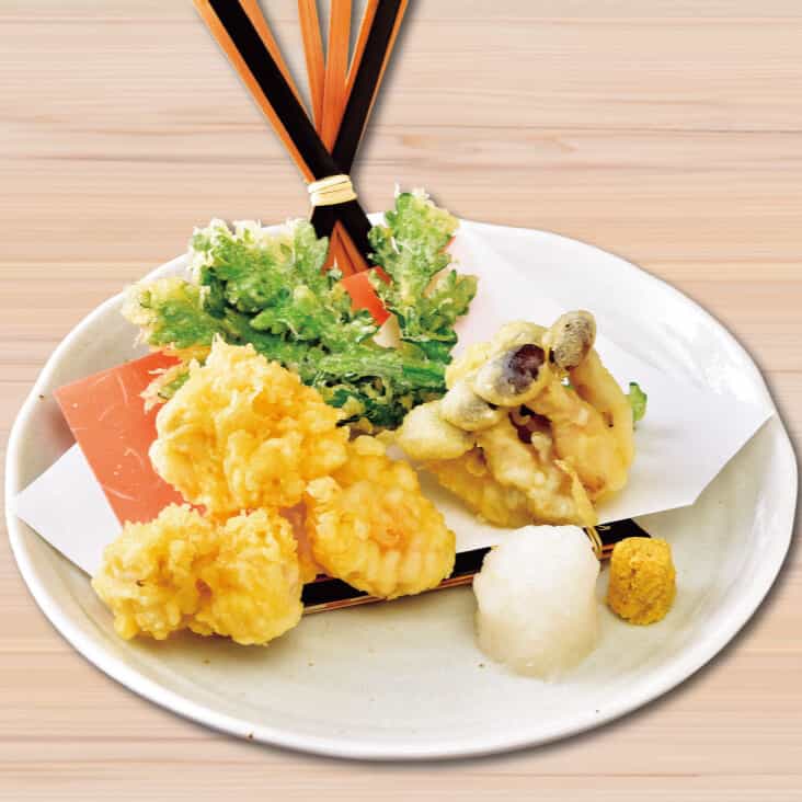 Cod milt tempura