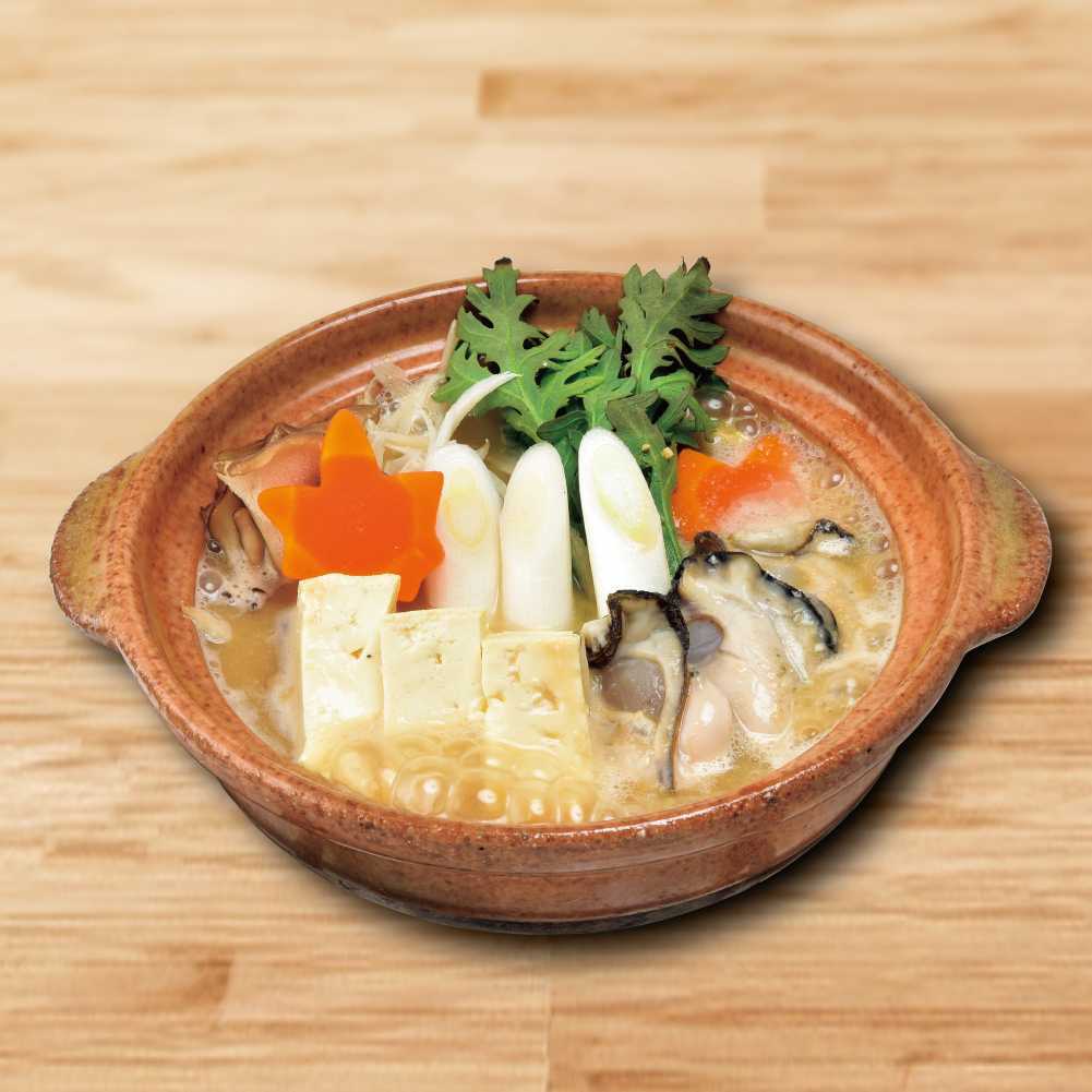 広島産かきの味噌鍋