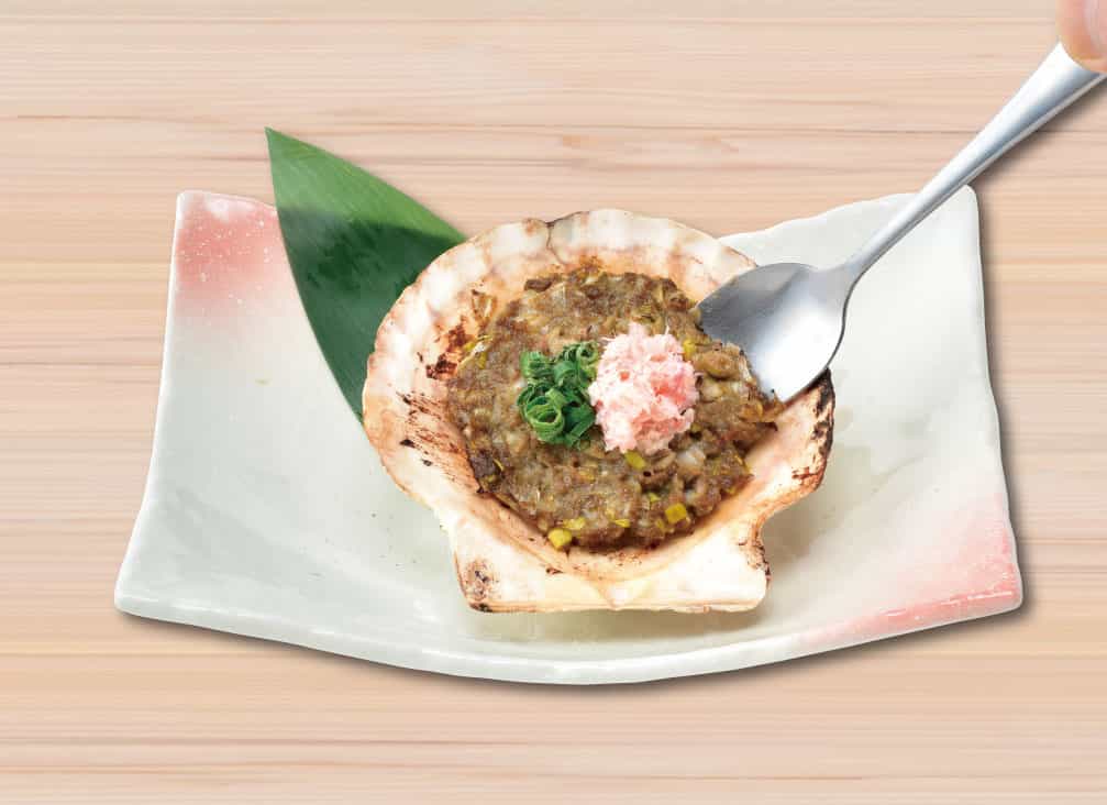 蟹味噌蔥花貝類