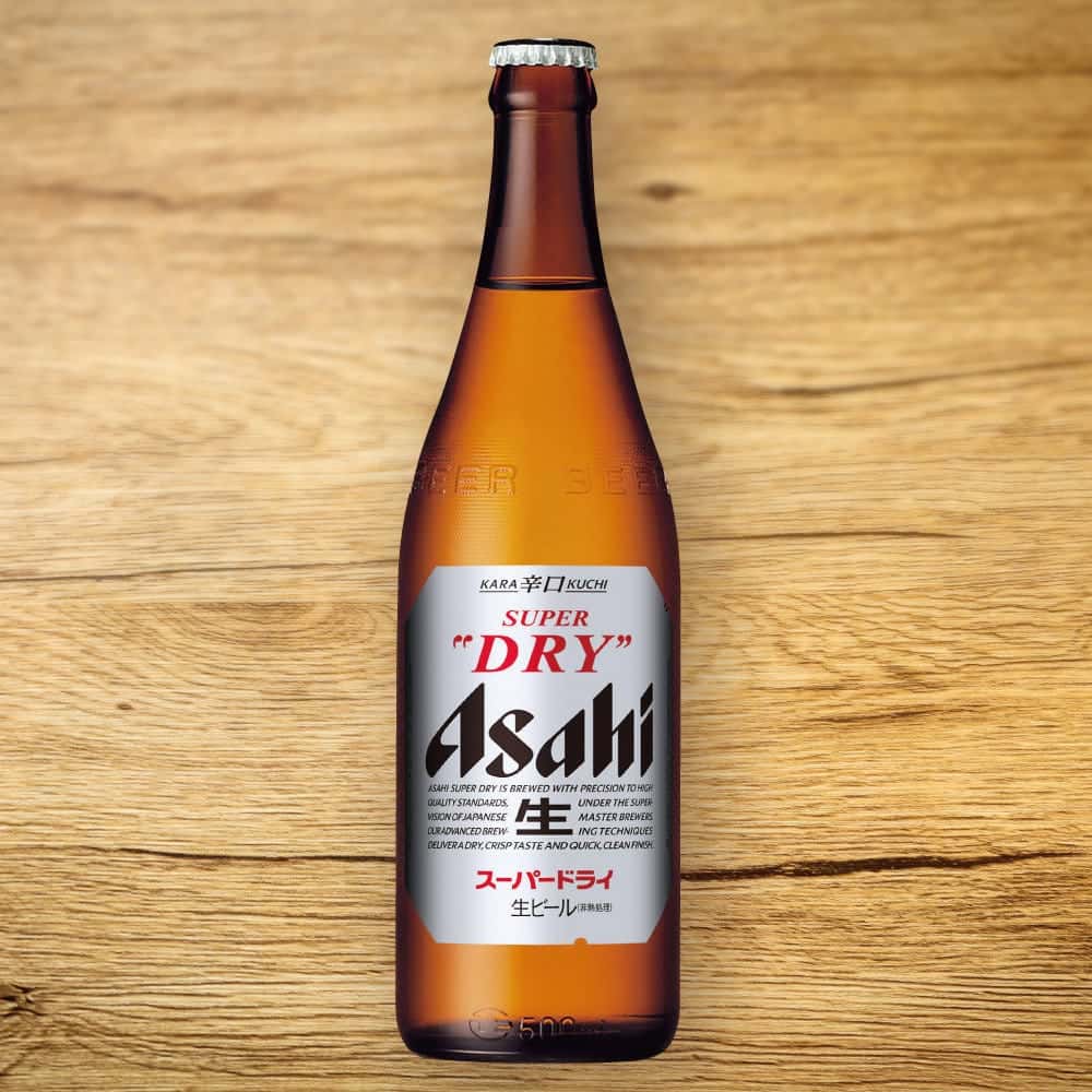 アサヒスーパードライ　ビンビール（中瓶）