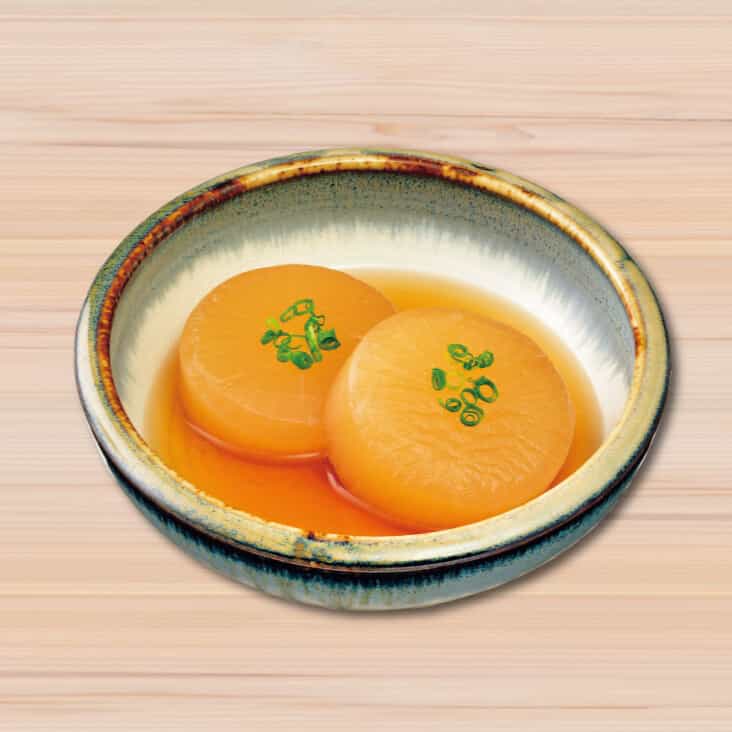 "Hot" boiled winter radish