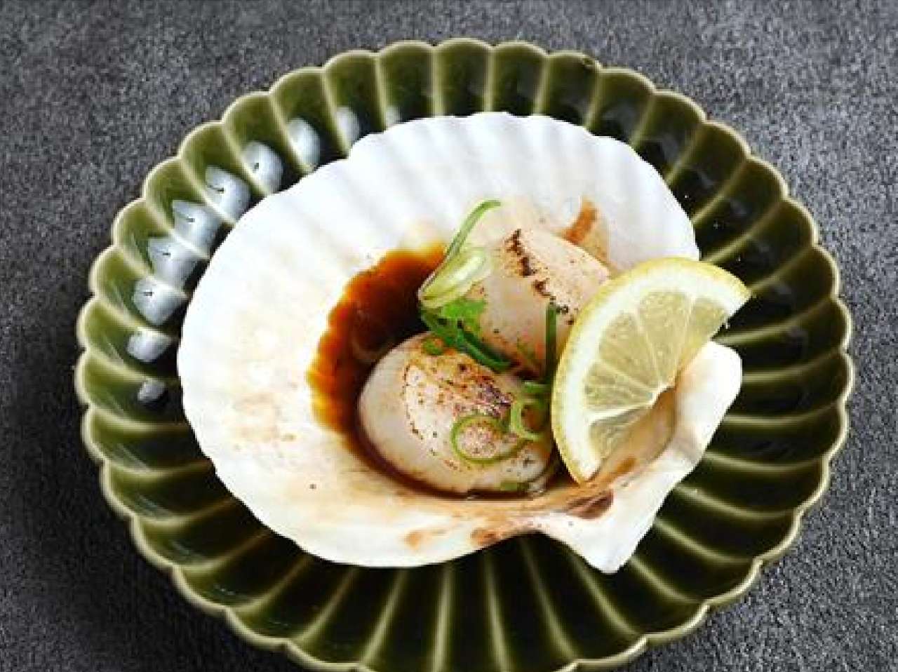 帆立醤油焼き