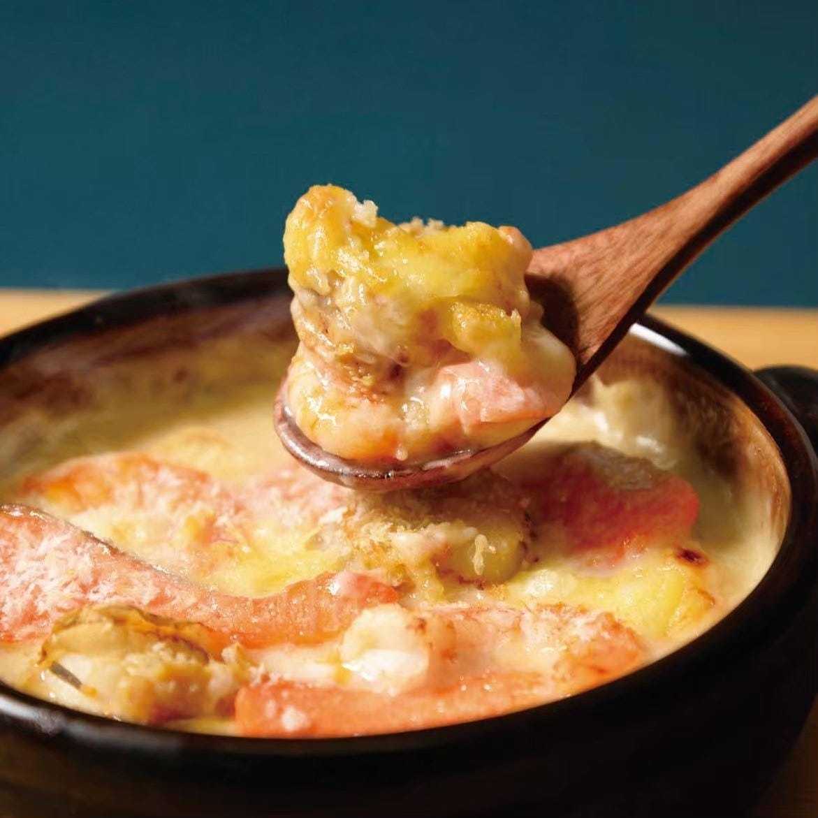Uoman Seafood Gratin made with sake lees