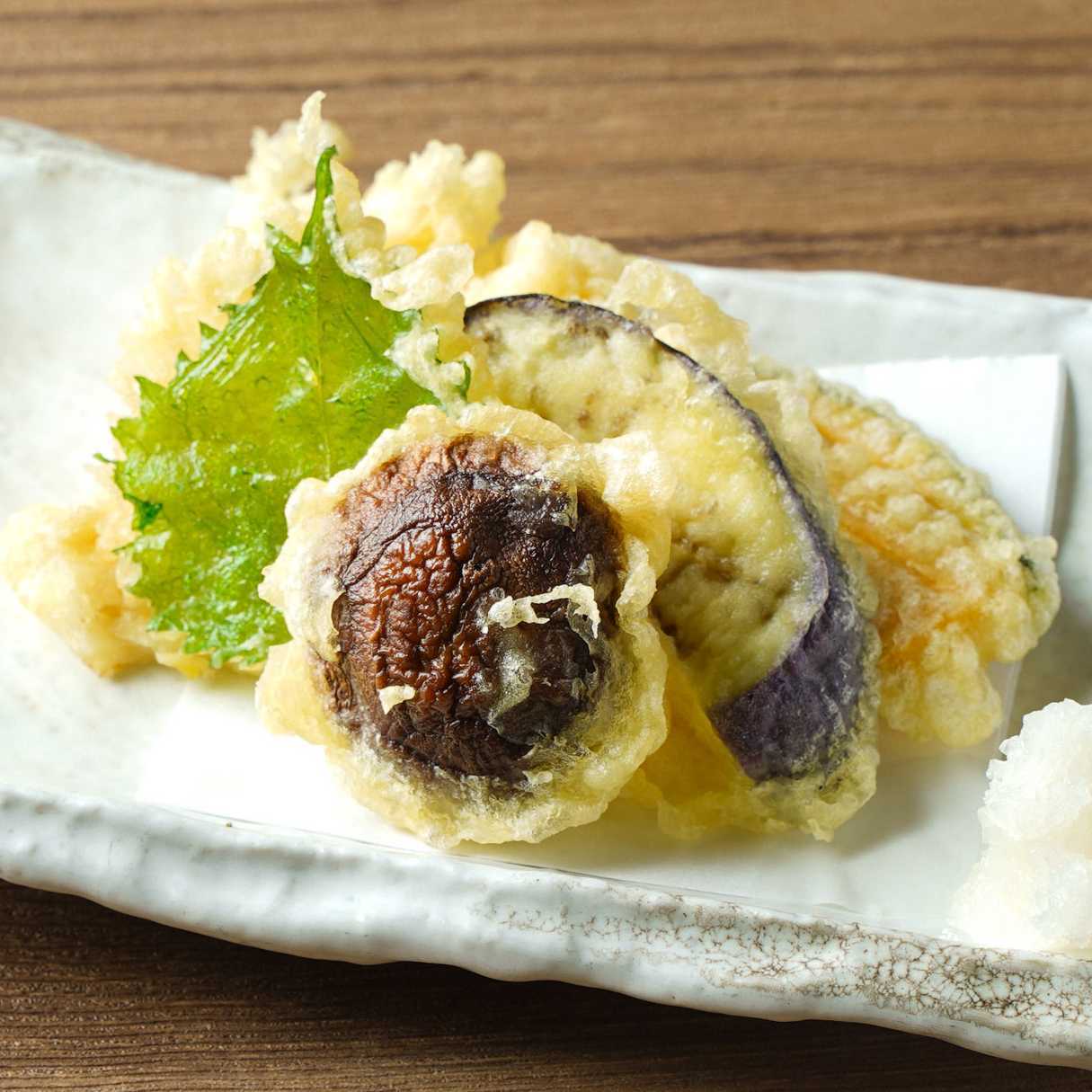 Assorted vegetable tempura