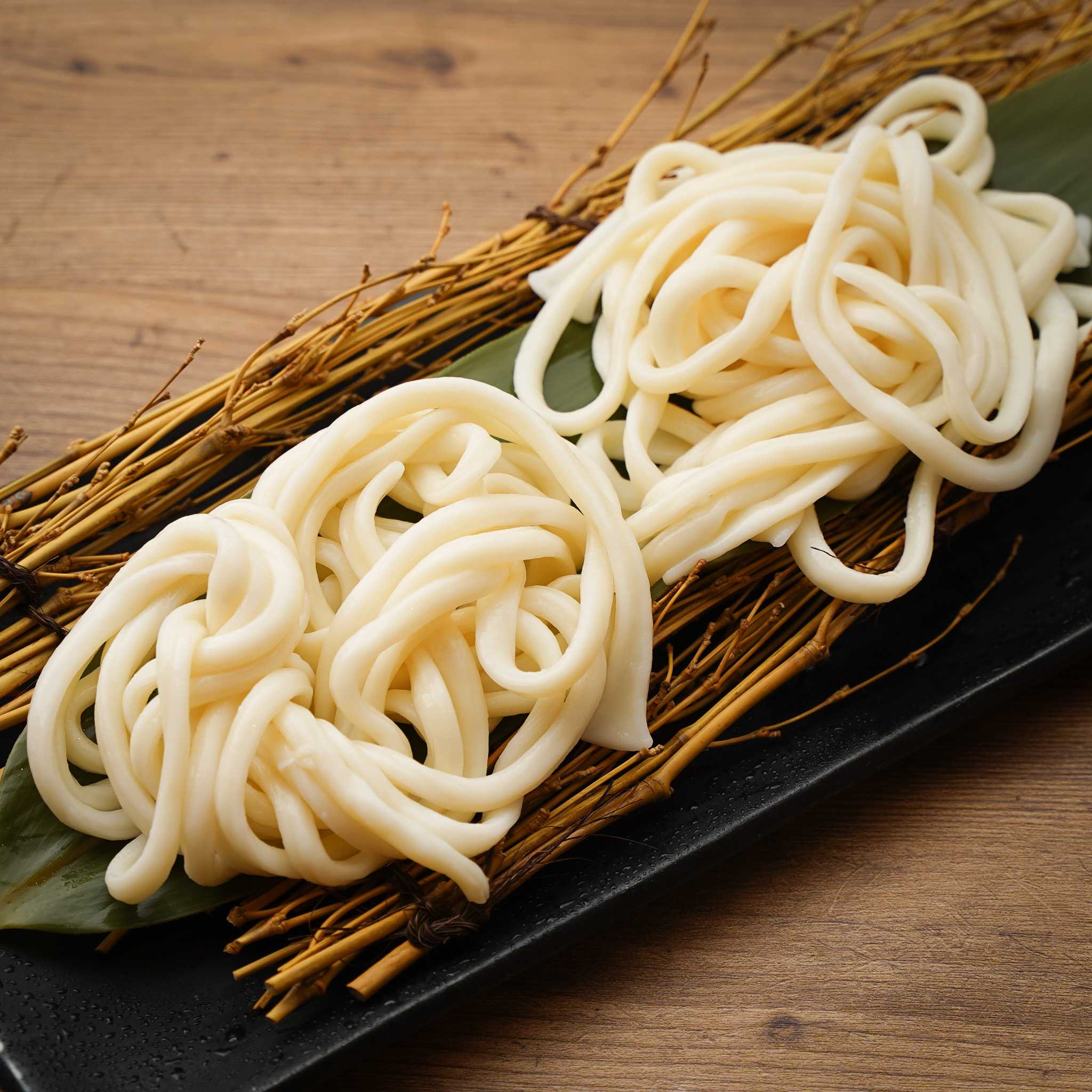 Udon noodles to finish the meal