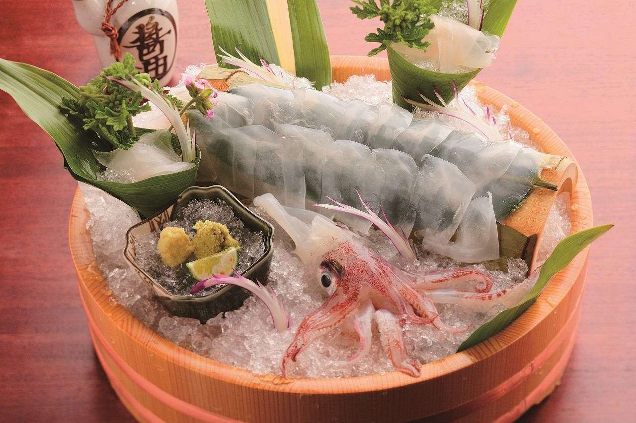 【山口県萩直送】泳ぎイカお造り 100グラム