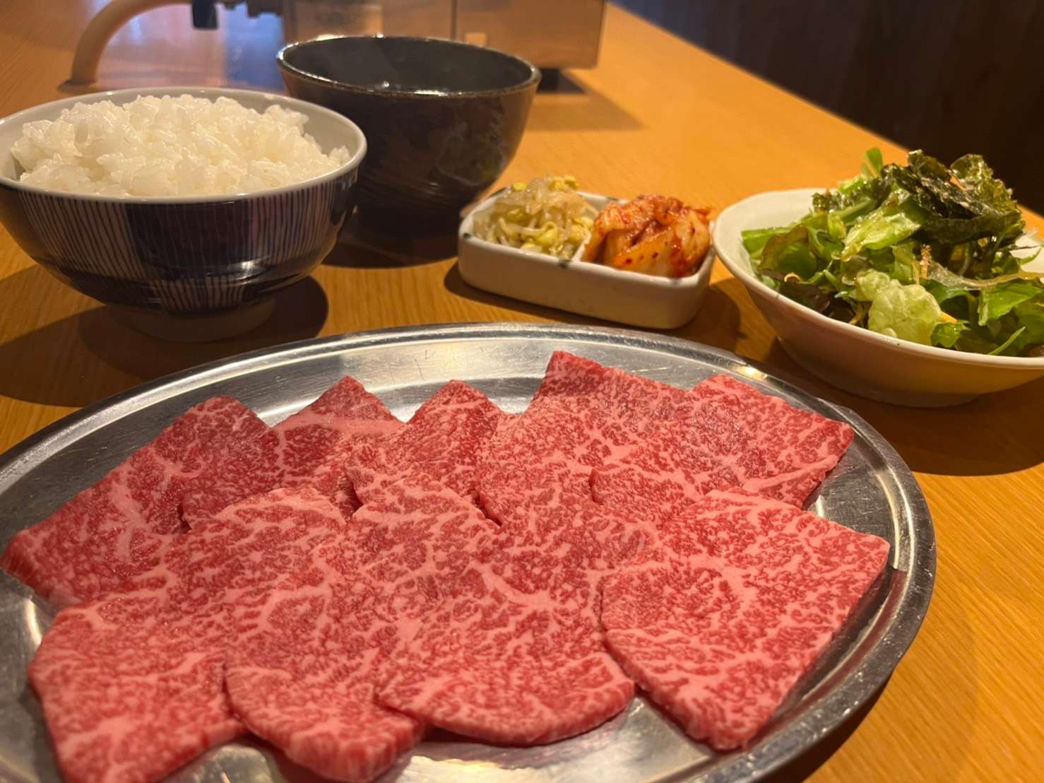 薄切りロース定食