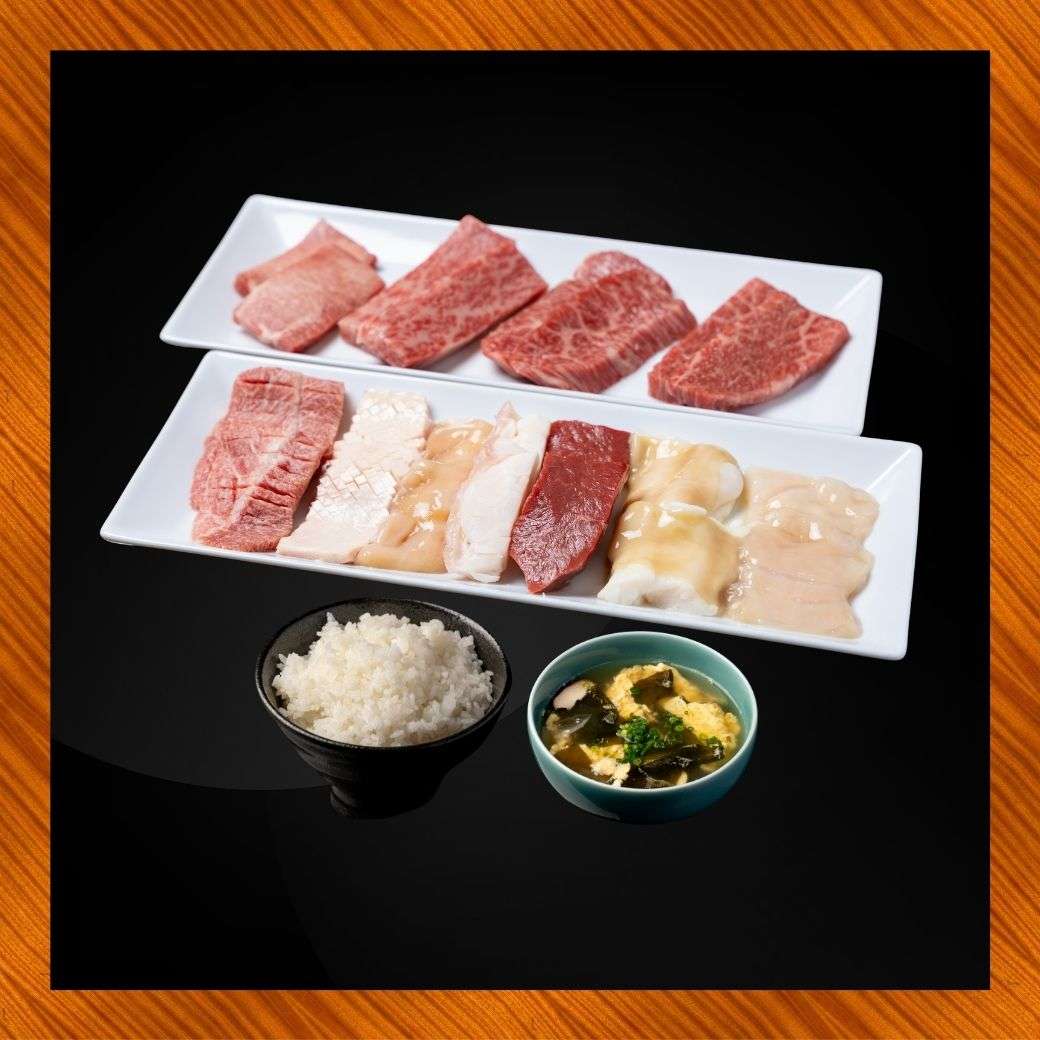 【カジュアルコース】上タン、ハラミ、ツラミ、おすすめ肉などが気軽に楽しめる￥5,500