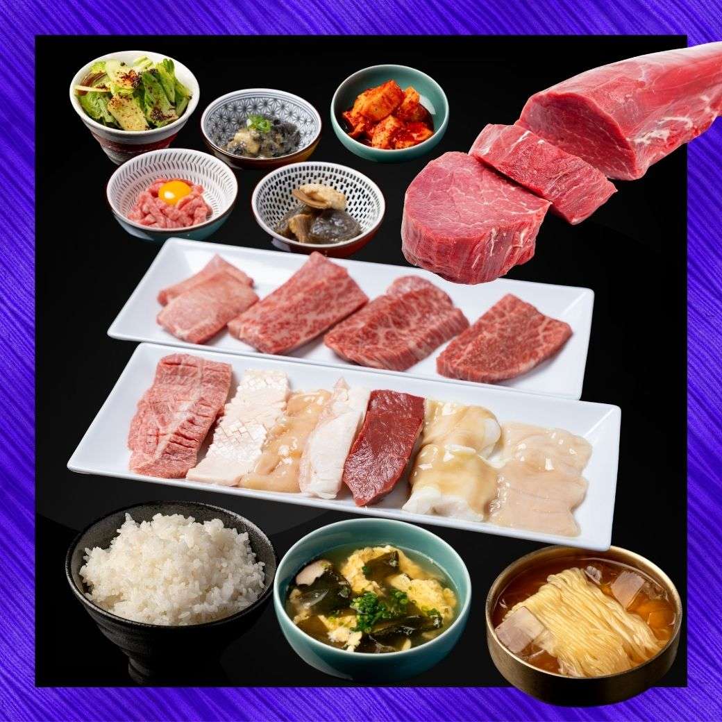 【プレミアムコース】ベーシック＋国産黒毛和牛ヒレ肉100ｇが楽しめる¥11,000