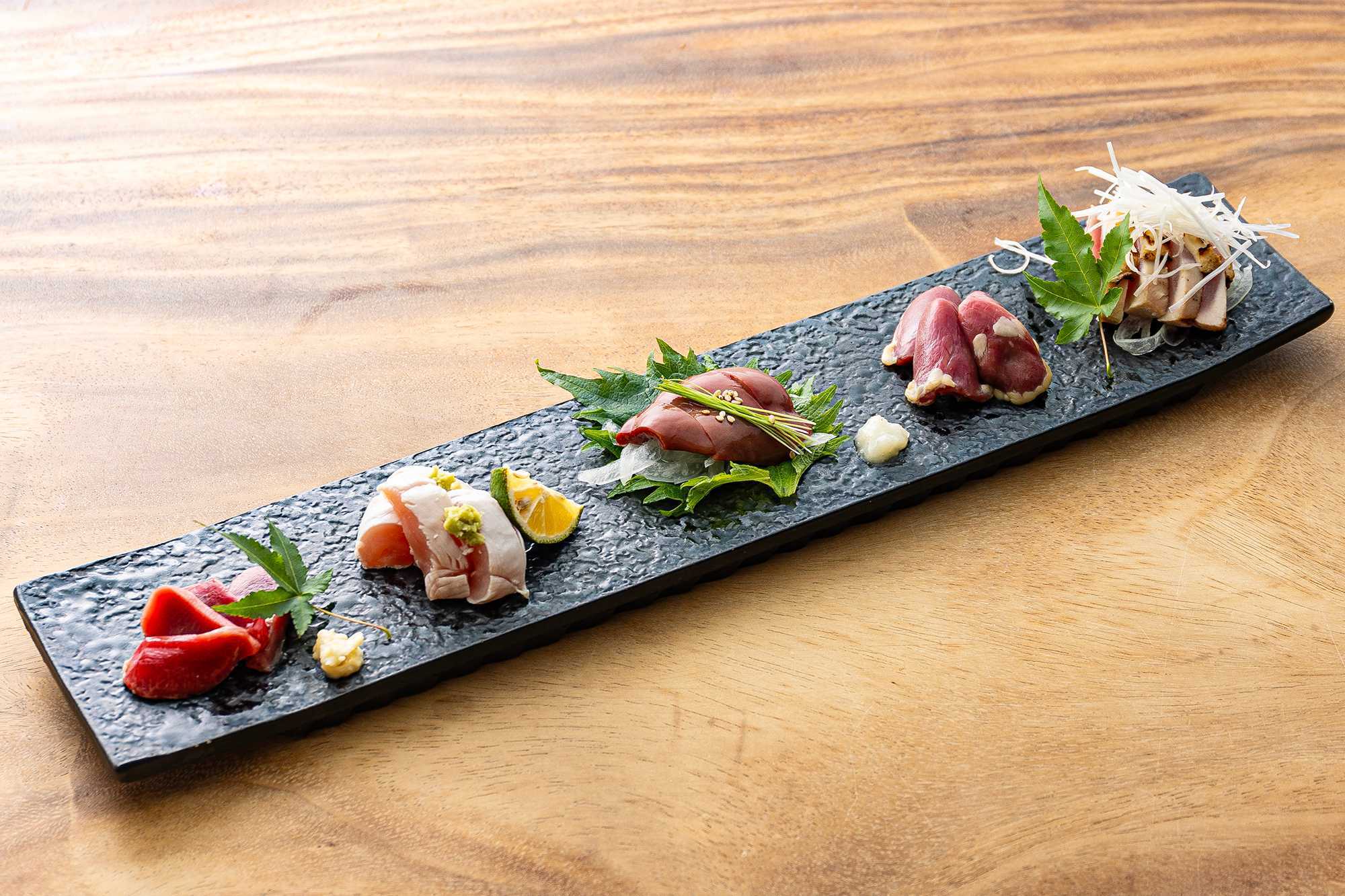 お造り五種盛り合わせ