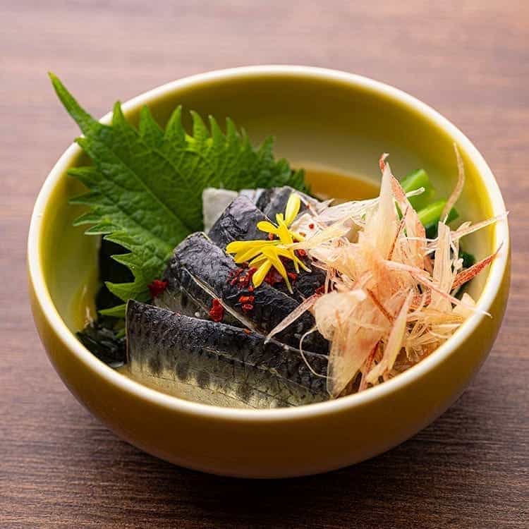 Sardines with vinegar and miso