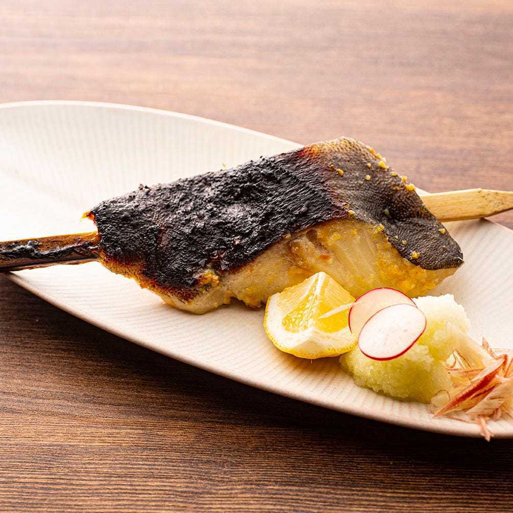 Grilled silver cod in Kyoto style