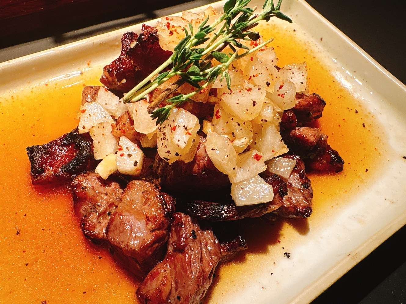 黒毛和牛ゲタカルビの炭焼き