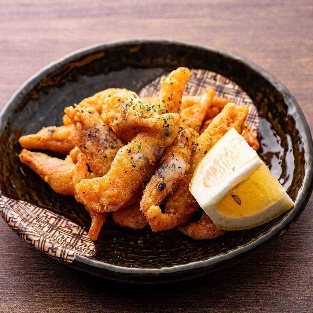 Deep-fried sweet shrimp