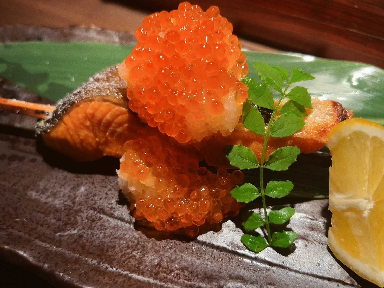銀鮭といくら親子焼き