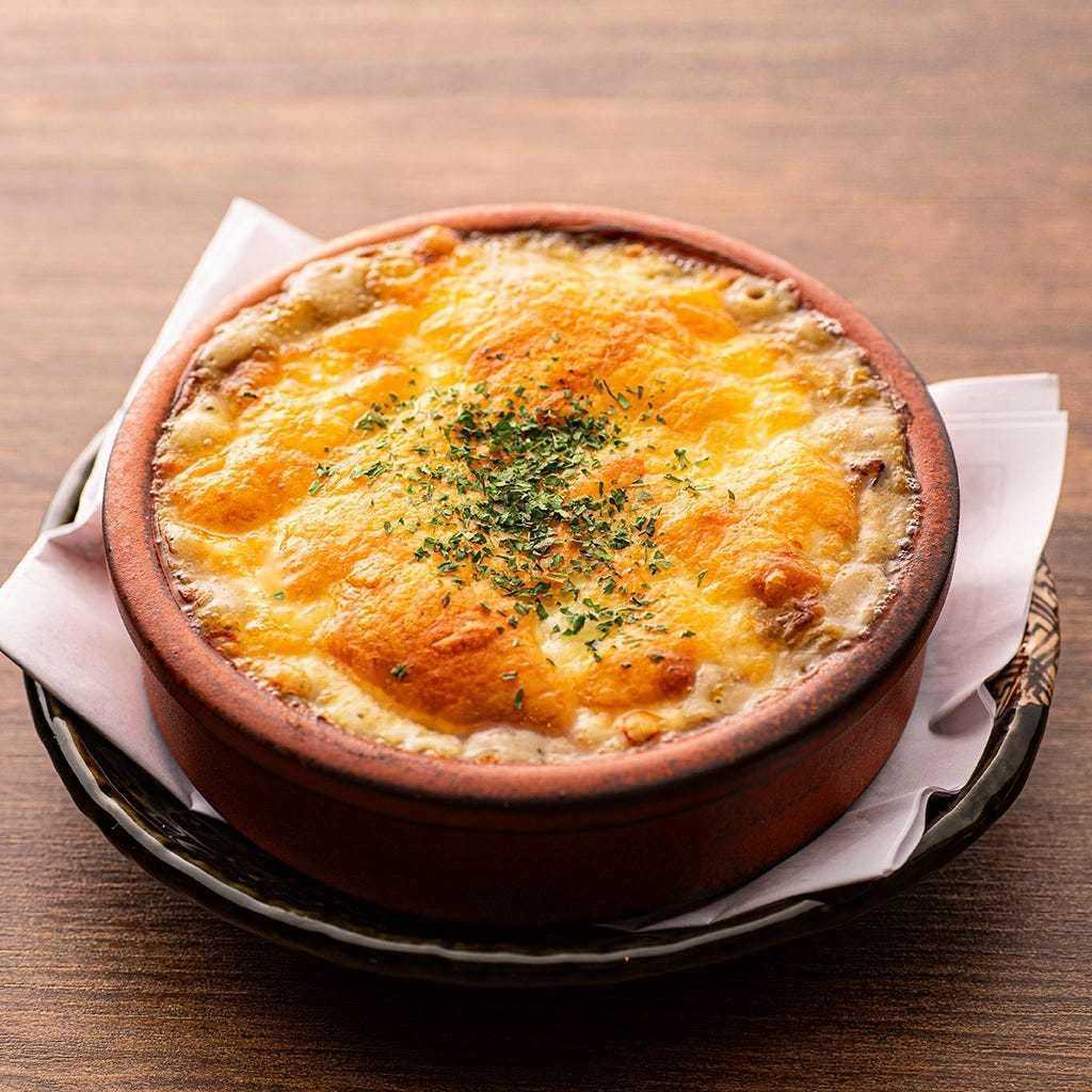 Crab miso gratin