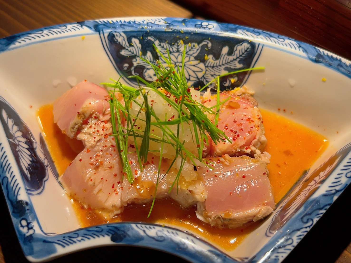 燻製寒鰤レアステーキ