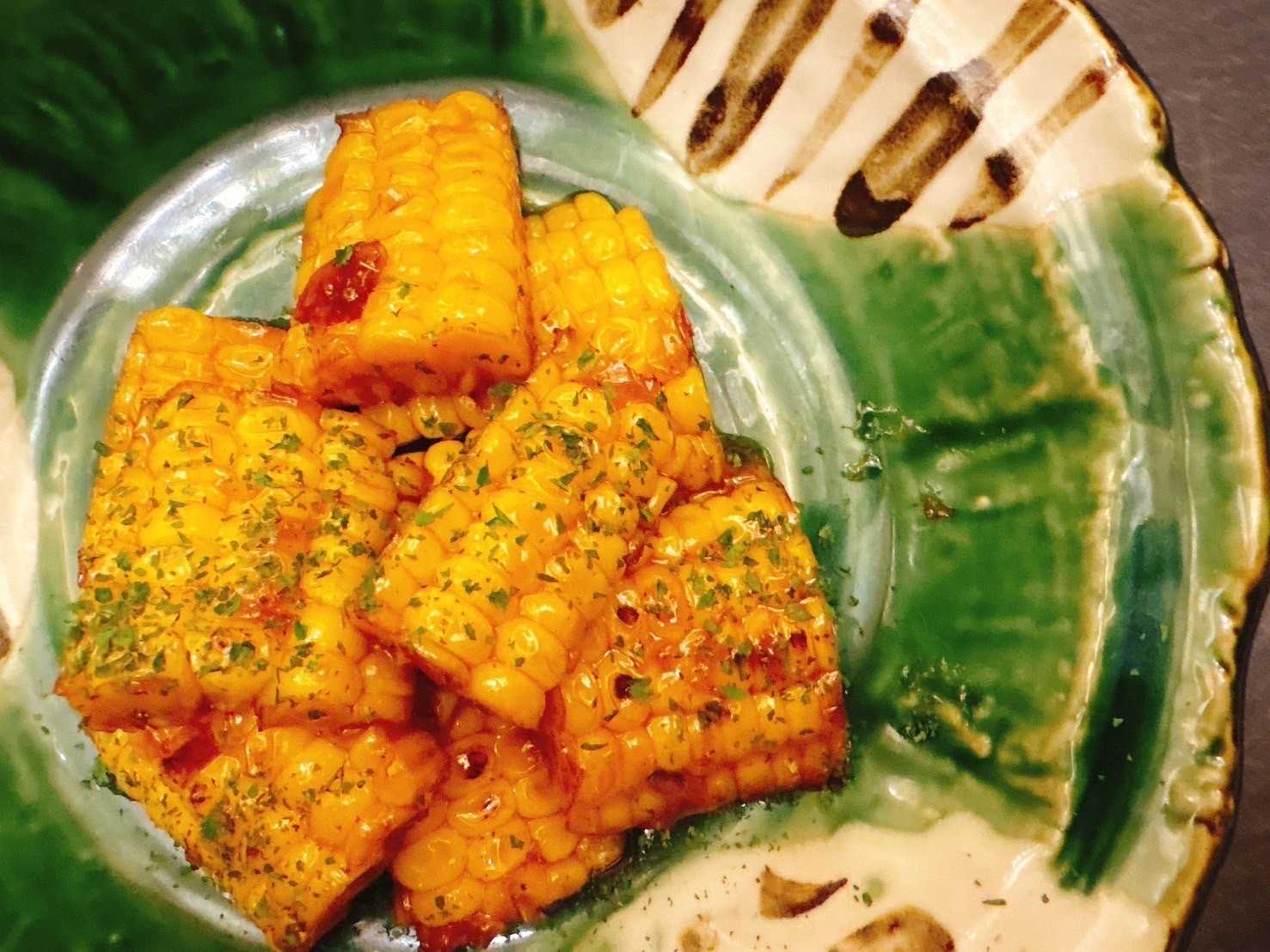 とうもろこしの甘辛バター焼き
