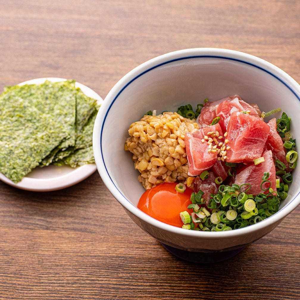 Bluefin tuna with natto