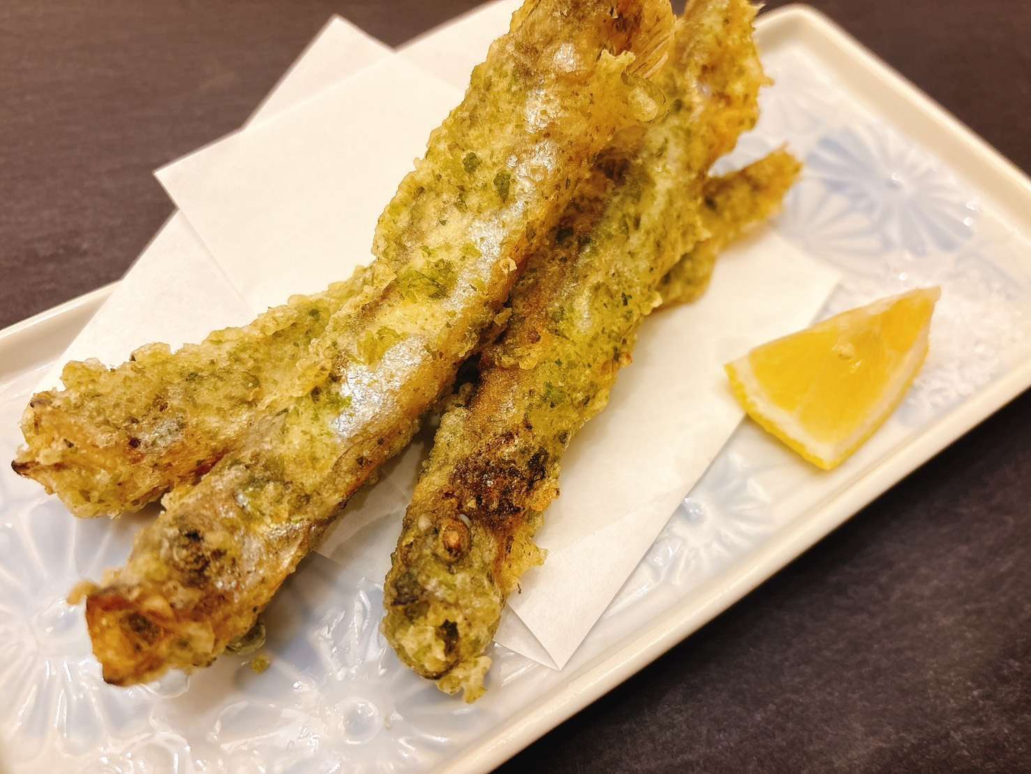 本ししゃも磯辺揚げ