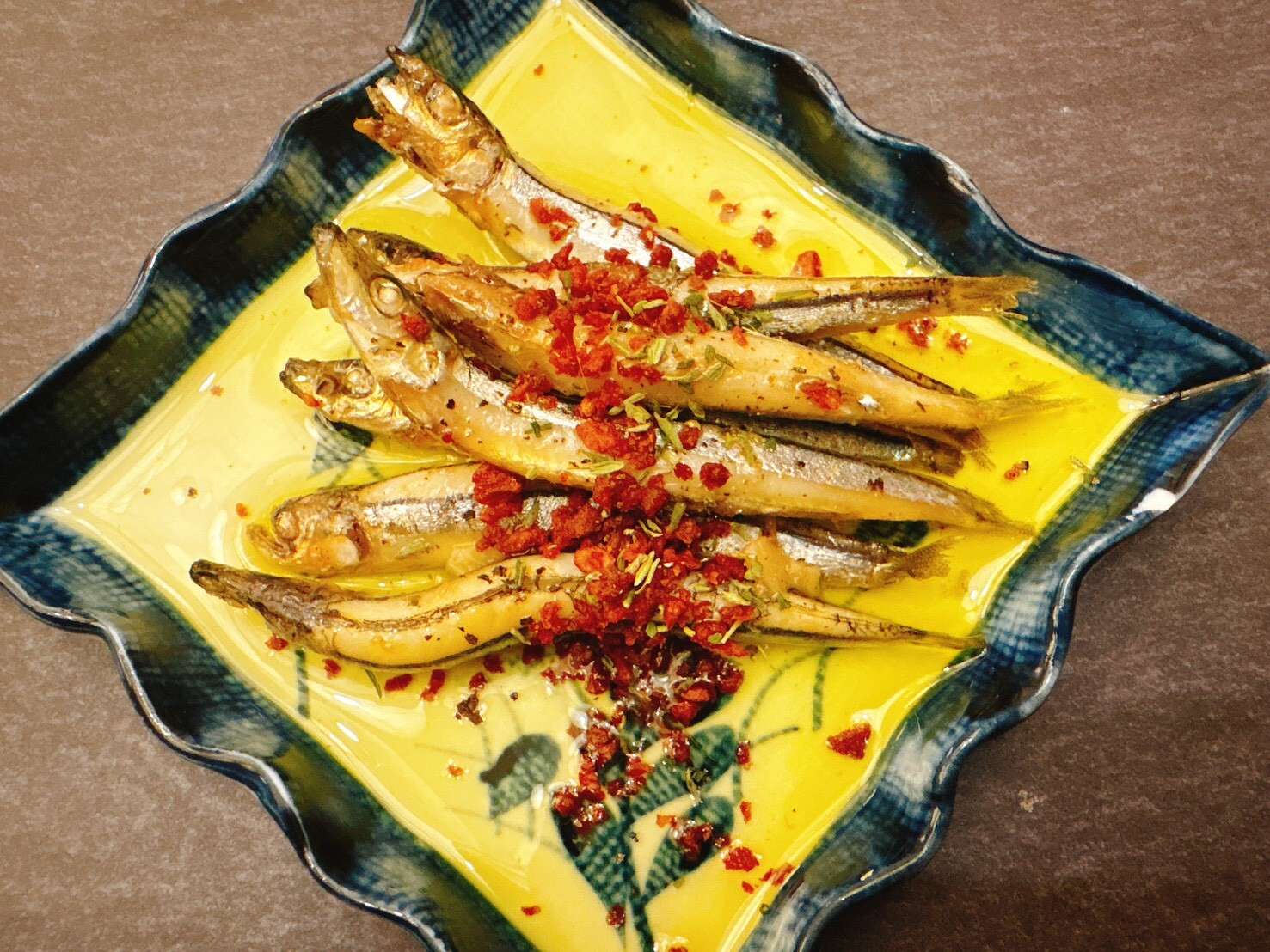 自家製きびなごのオイルサーディン