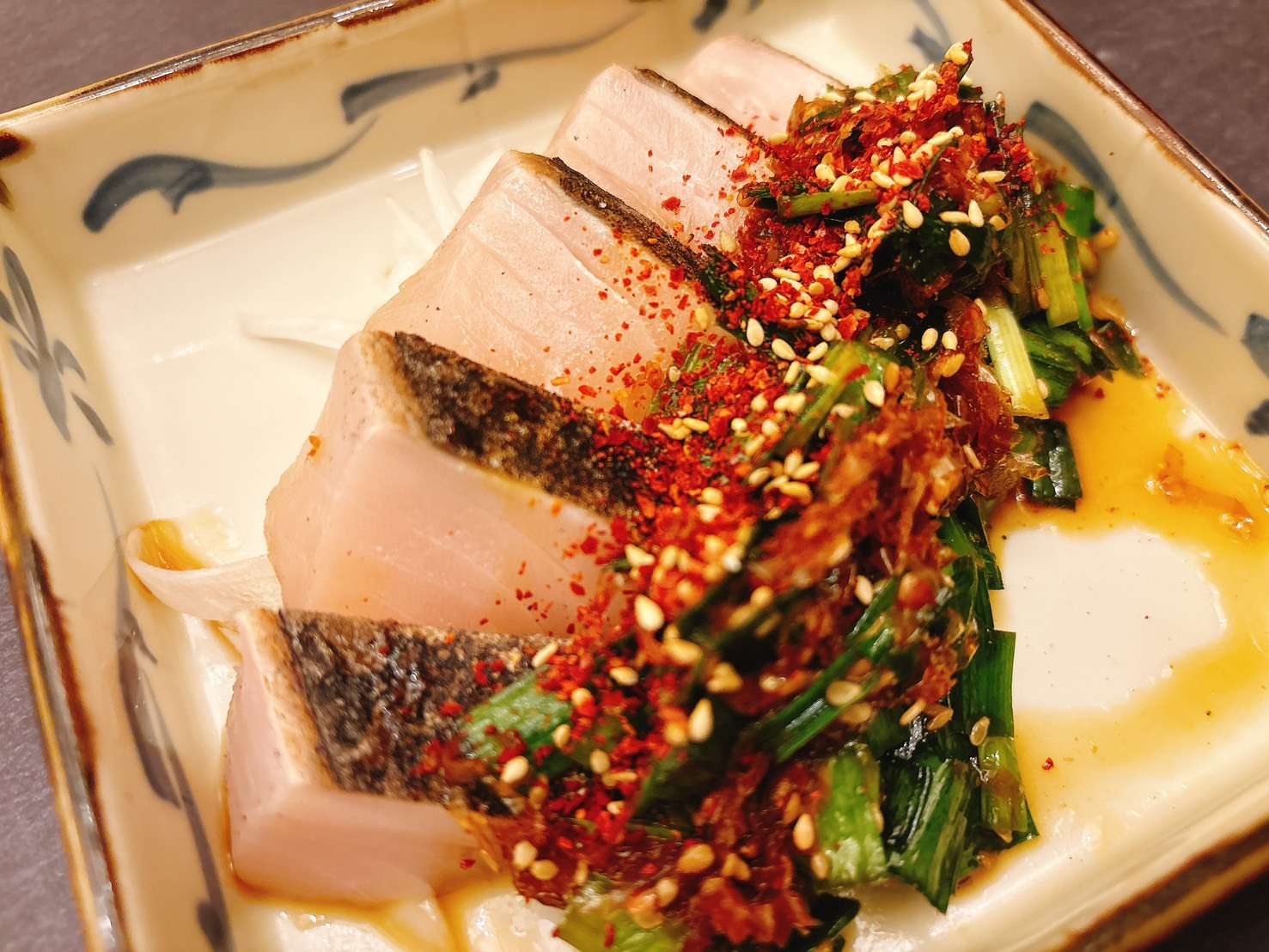 燻製！さわらのレア焼きバカ旨にらダレ