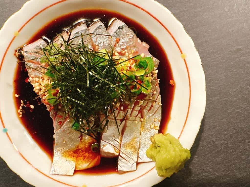 あじの胡麻醤油