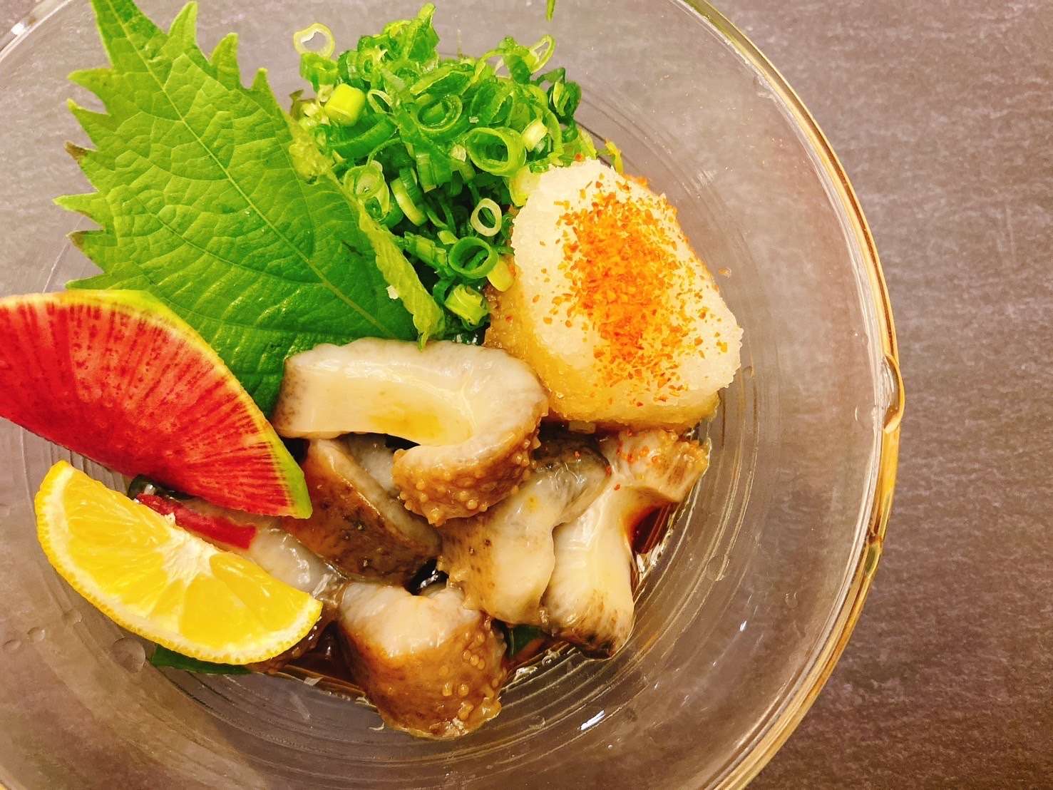 こりこり！厚切りなまこポン酢