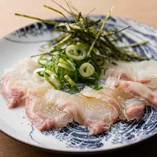真鯛の塩ユッケ