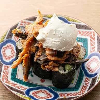 うなぎ on クリームチーズのっけ巻